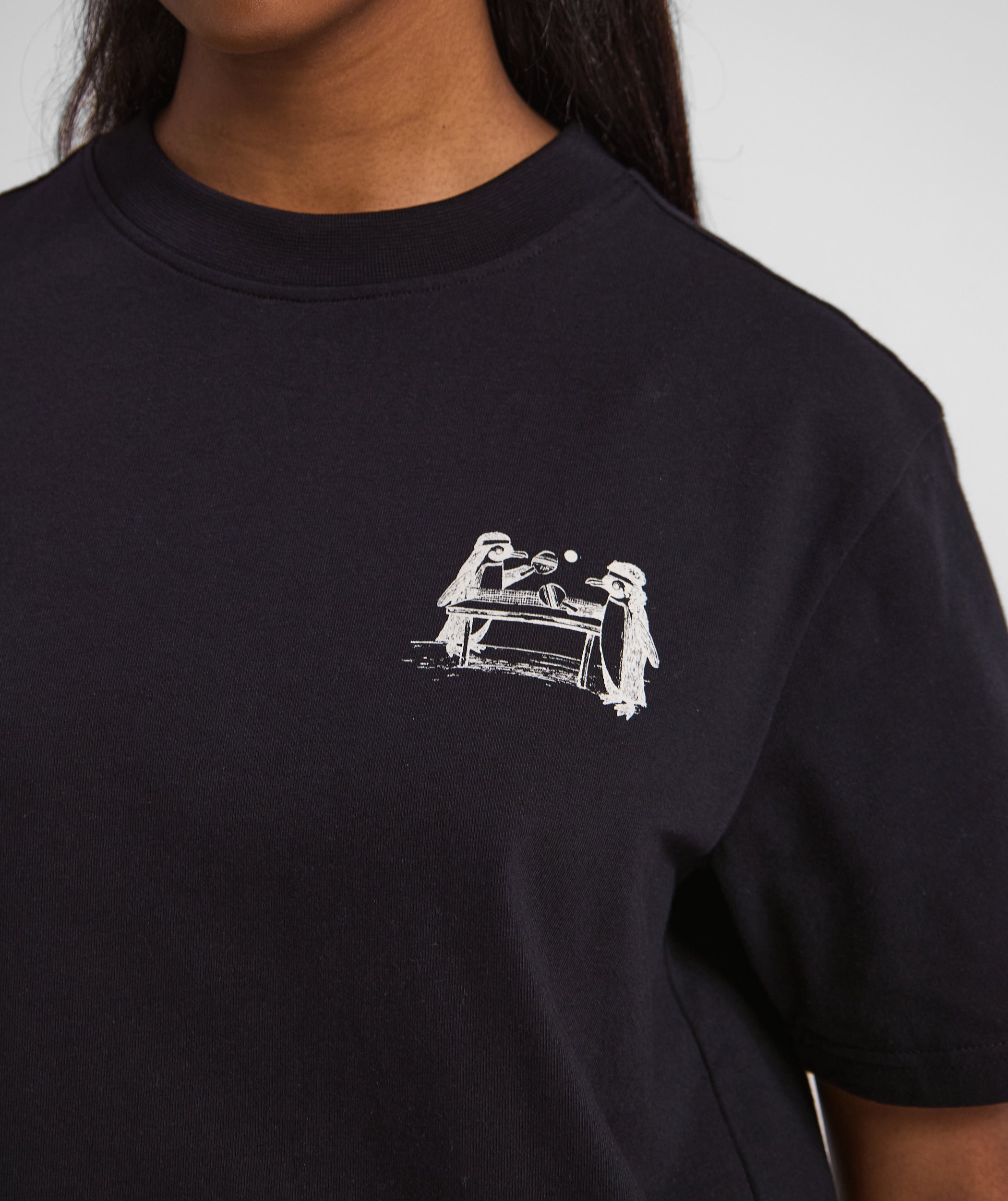 FOM x SANCCOB Ladies Pengpong Graphic Tee - Black