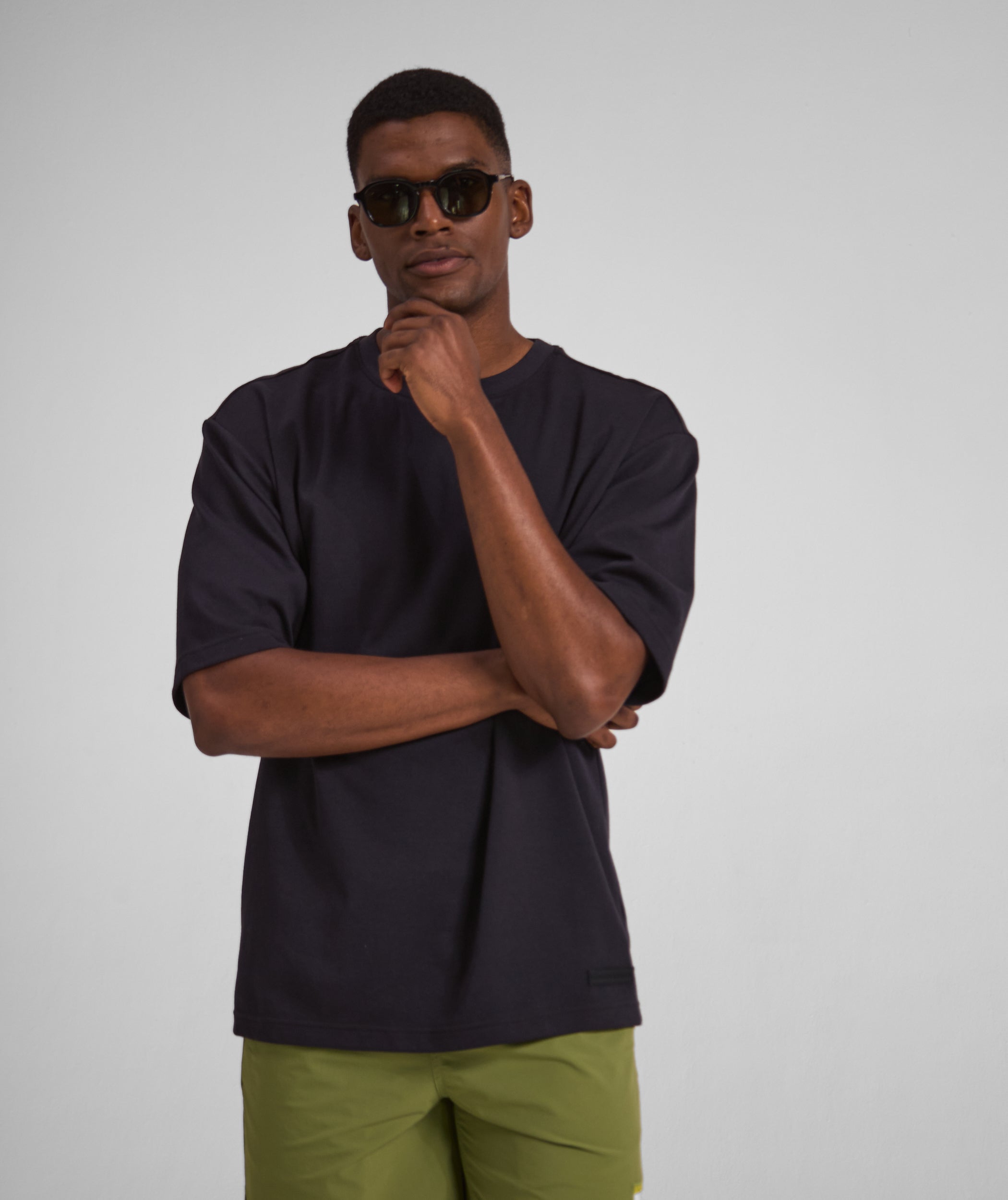 Mens FreeMotion Interlock Tee - Black