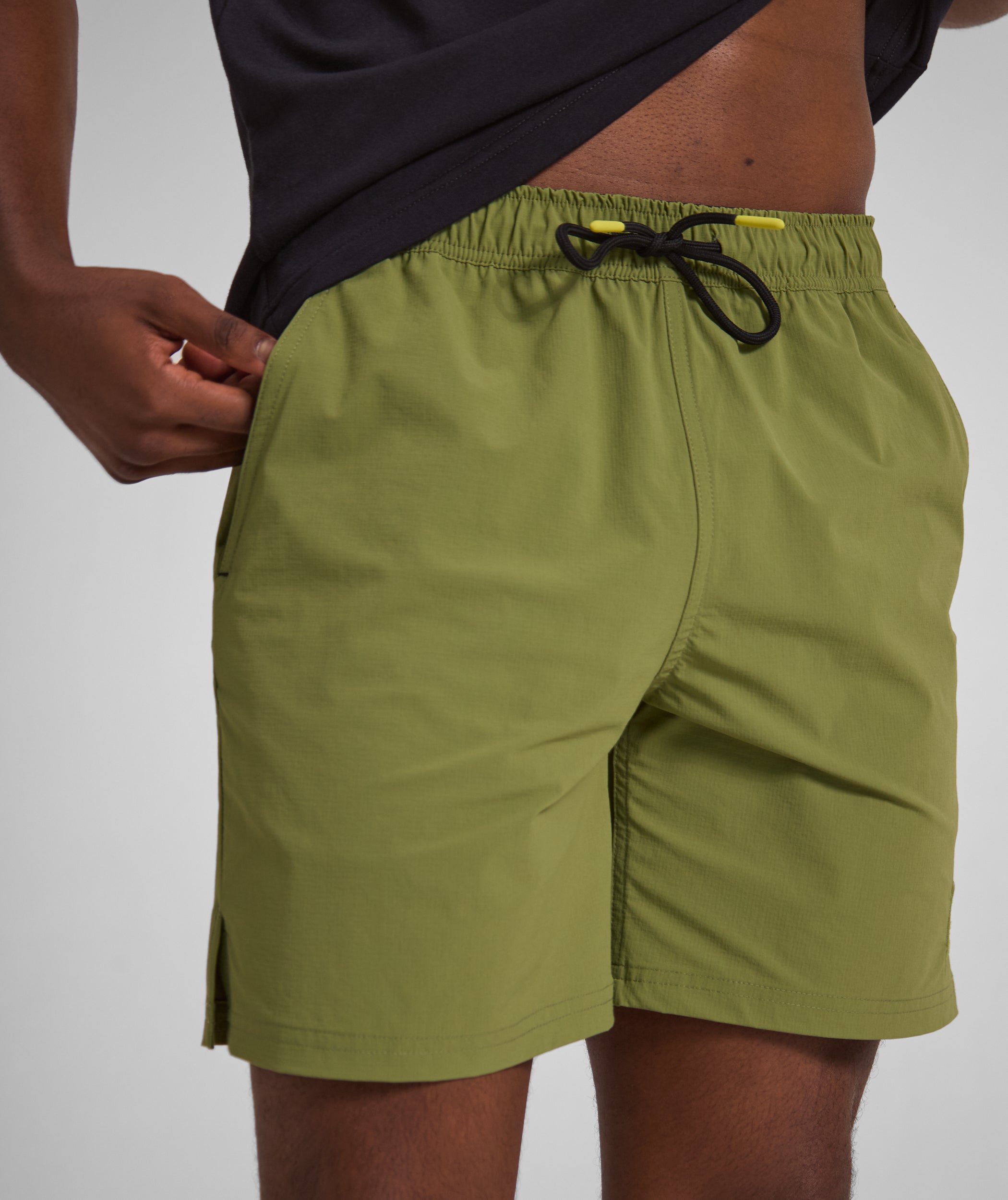 Mens FreeMotion Micro Ripstop Shorts - Green