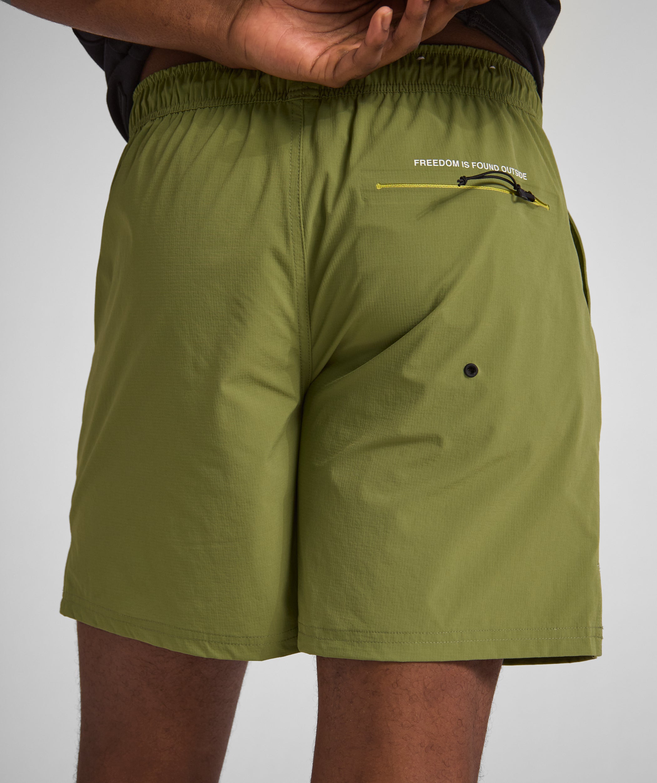 Mens FreeMotion Micro Ripstop Shorts - Green