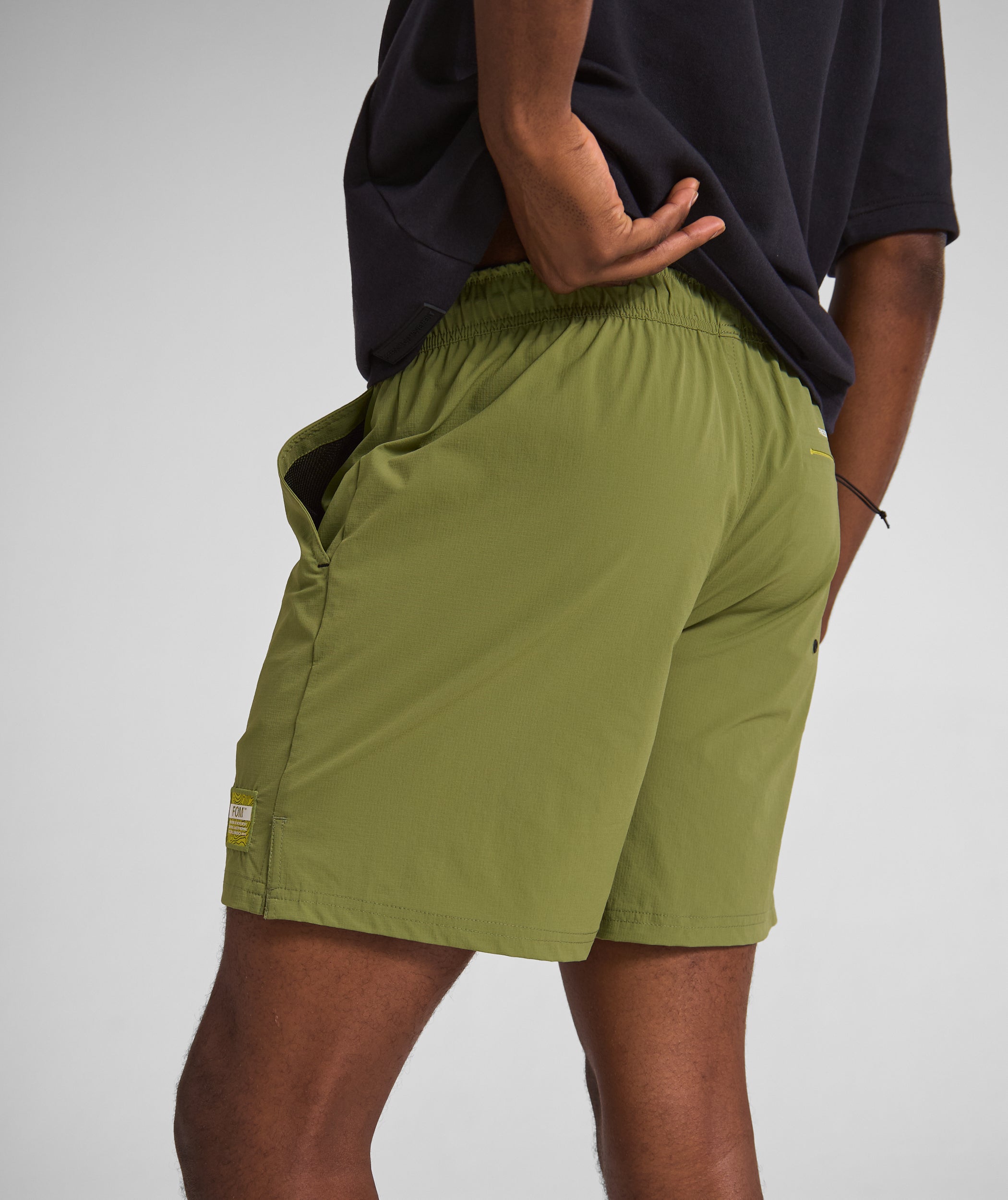 Mens FreeMotion Micro Ripstop Shorts - Green