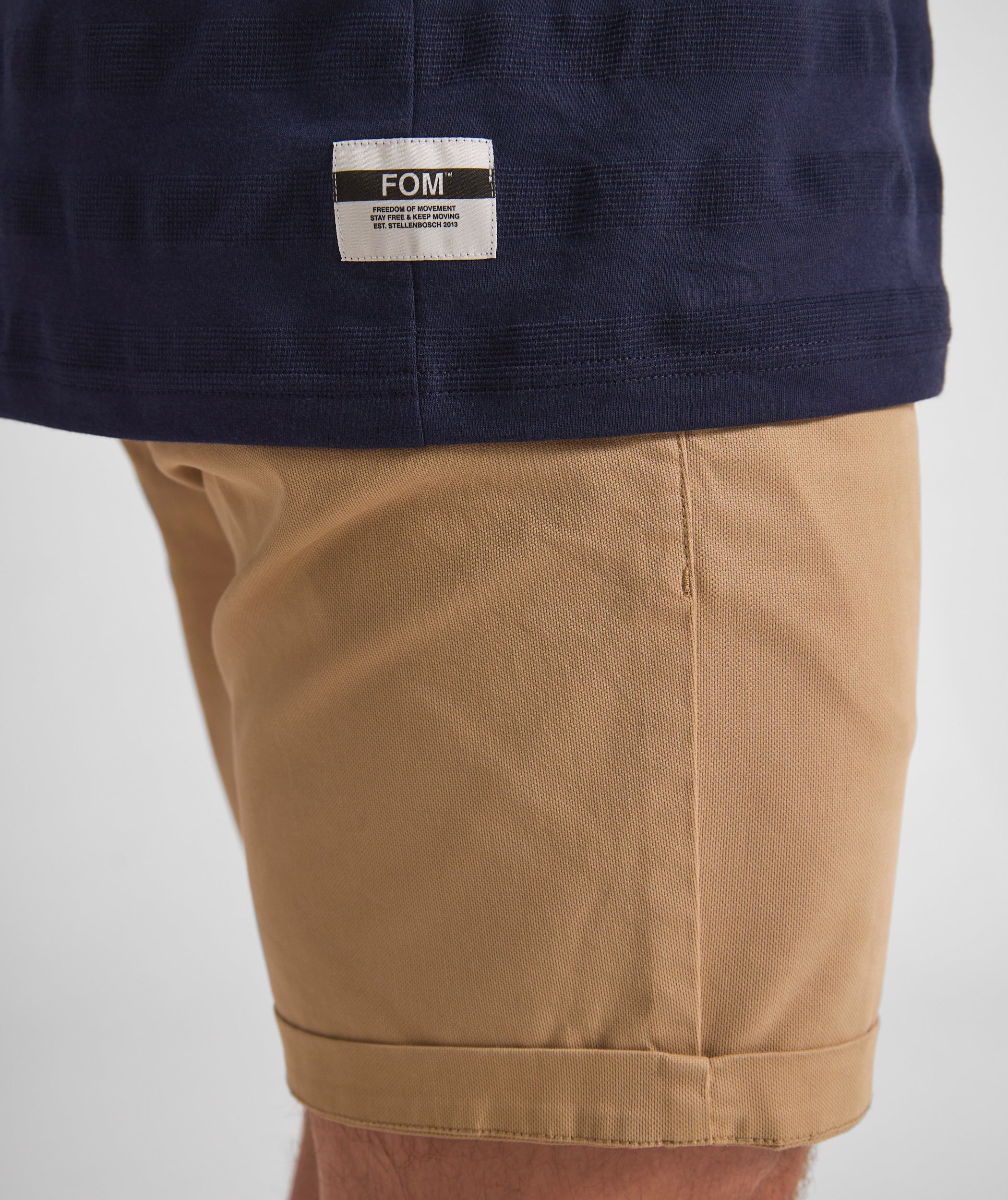 Mens Regular Fit Stripe Tee - Navy