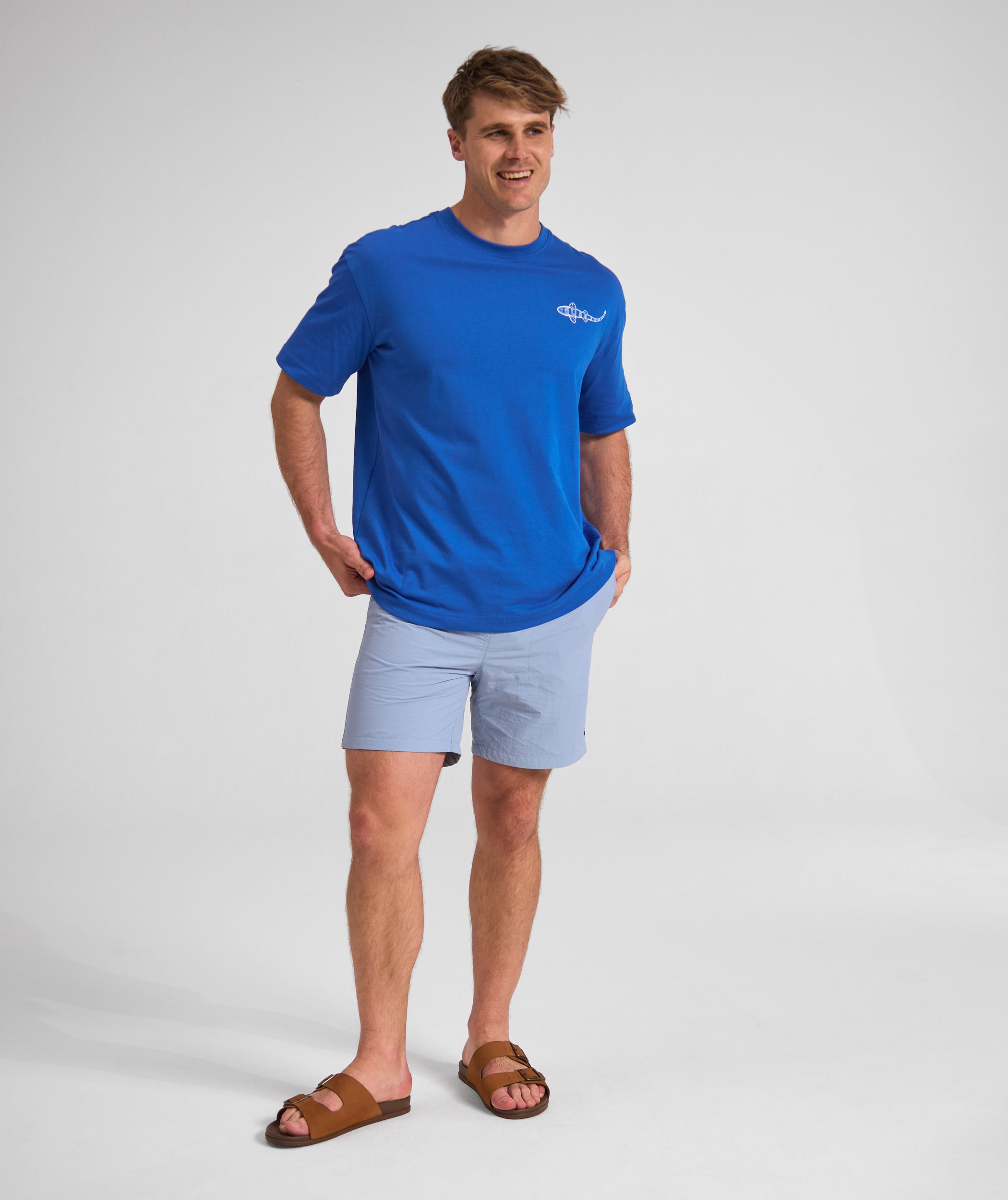 Mens Swimming Shorts - Sky Blue