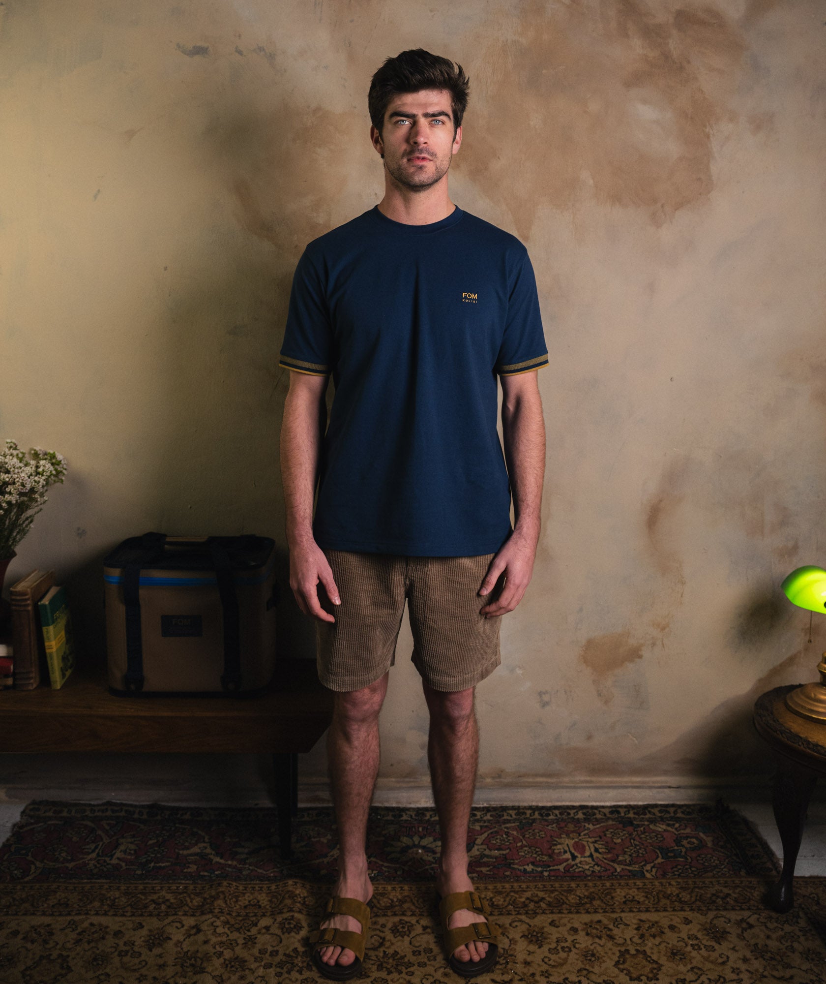Mens Pique Tee - Navy