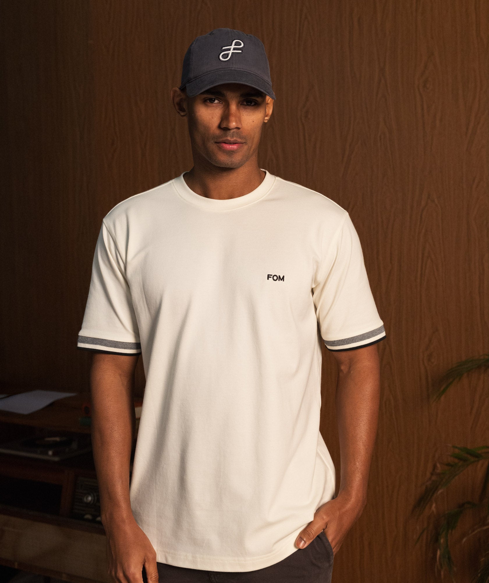 Mens Pique Tee - Ivory