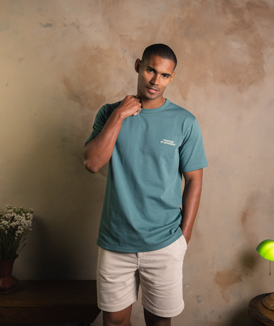 Mens Regular Cotton Tee - Dark Green