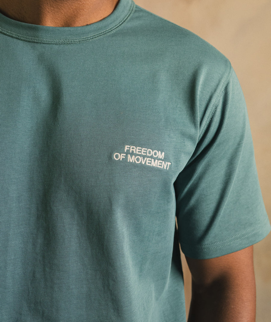 Mens Regular Cotton Tee - Dark Green