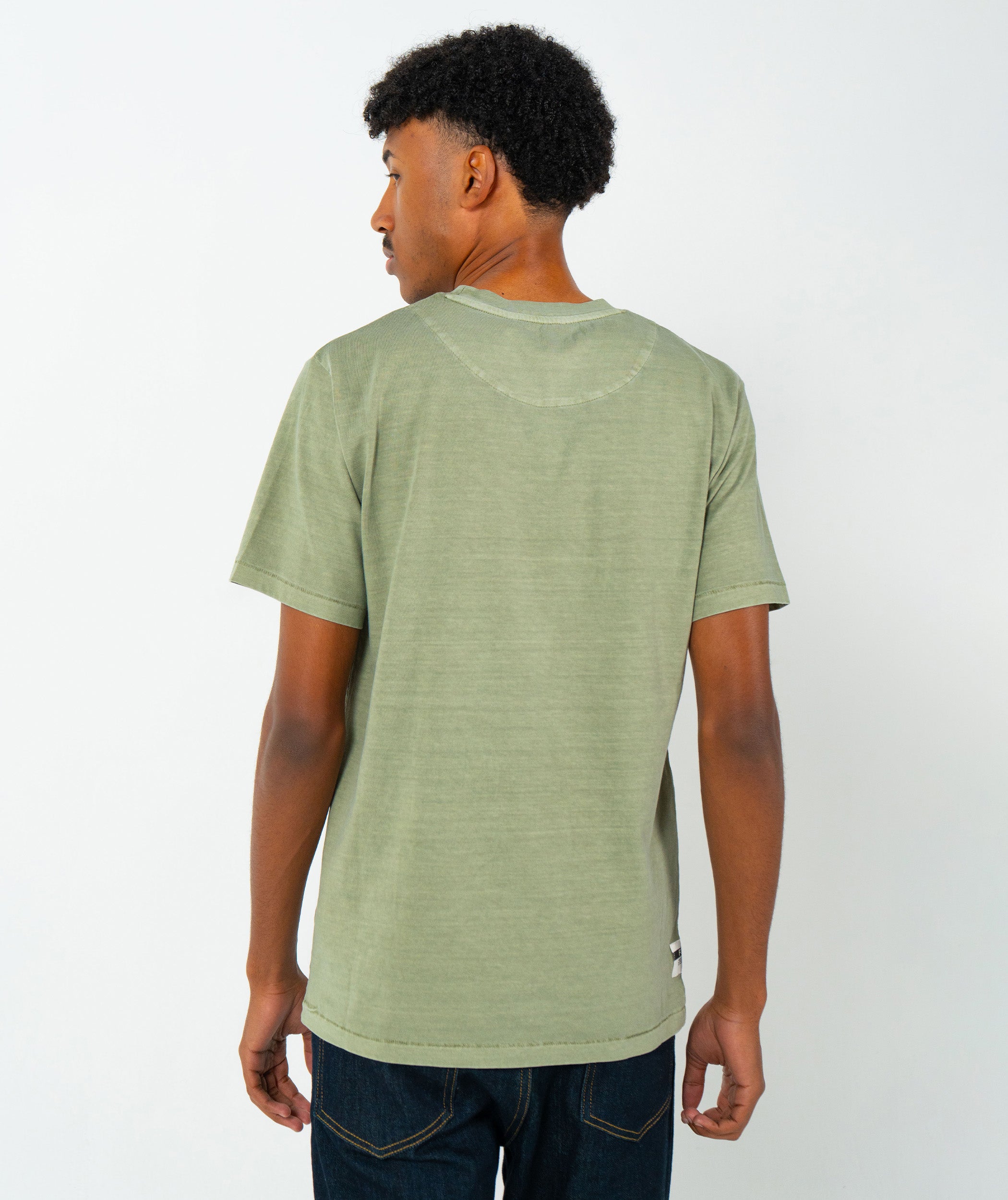 Mens Vintage Washed Tee - Sage