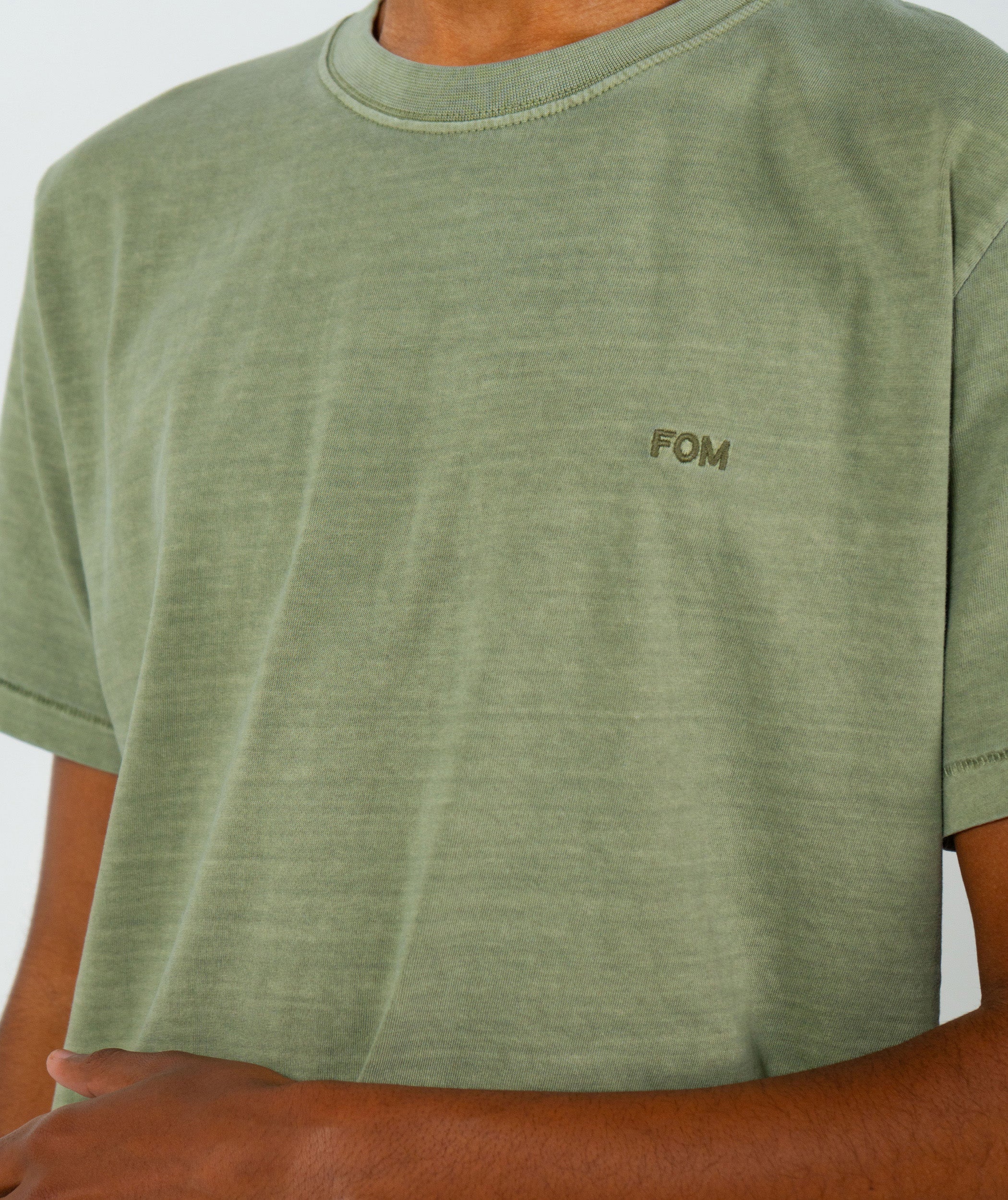 Mens Vintage Washed Tee - Sage