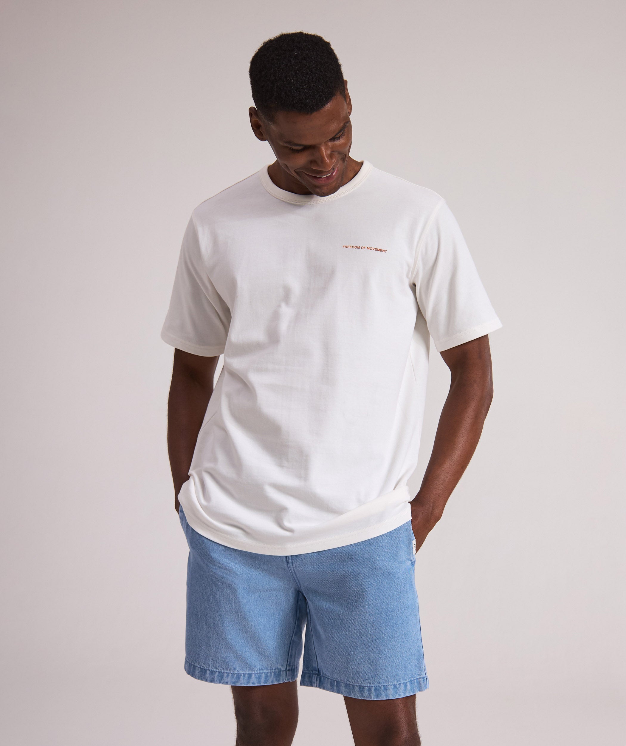 Mens Regular Fit Tee - Ivory