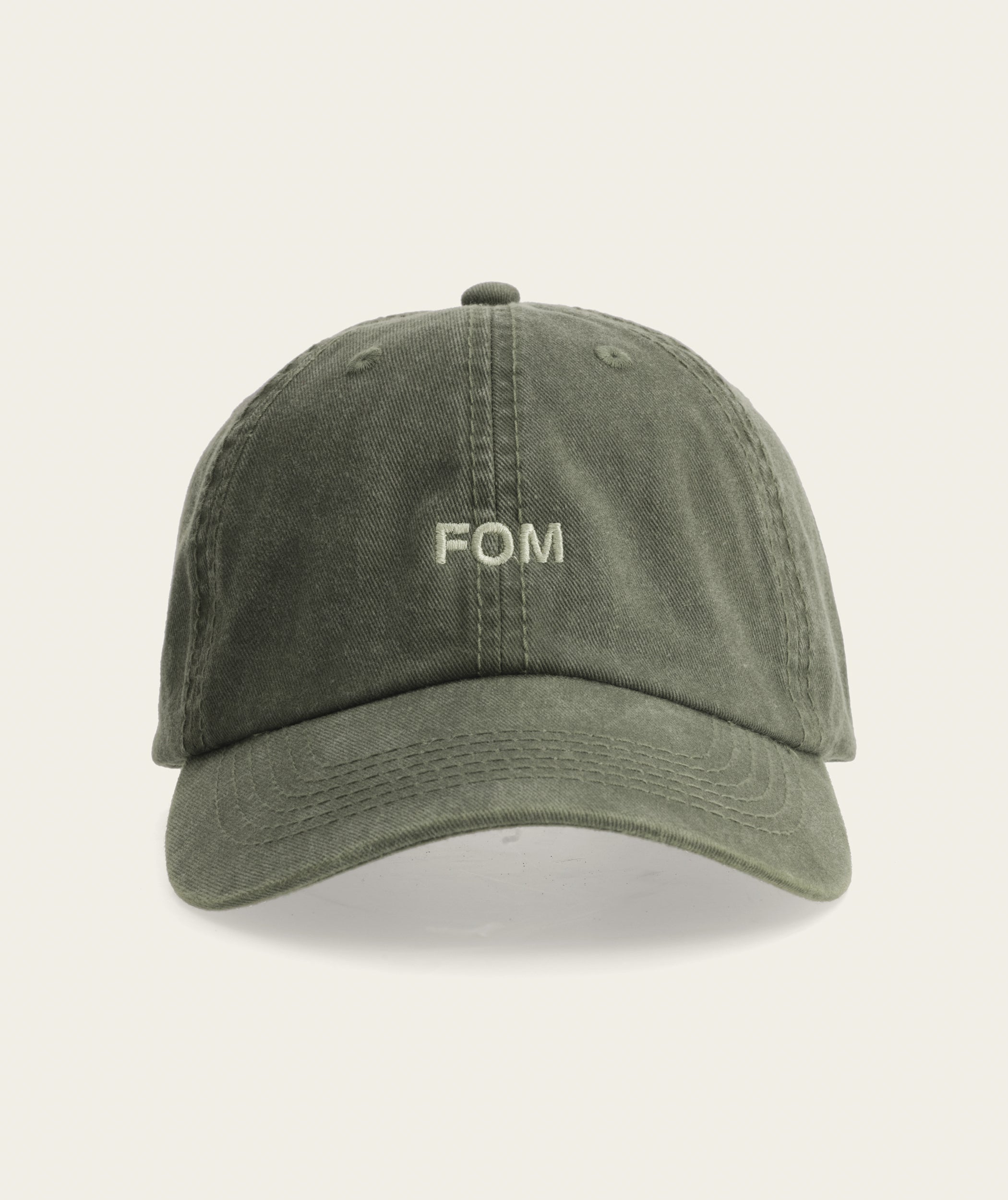 FOM Dad Cap - Washed Olive/ Olive