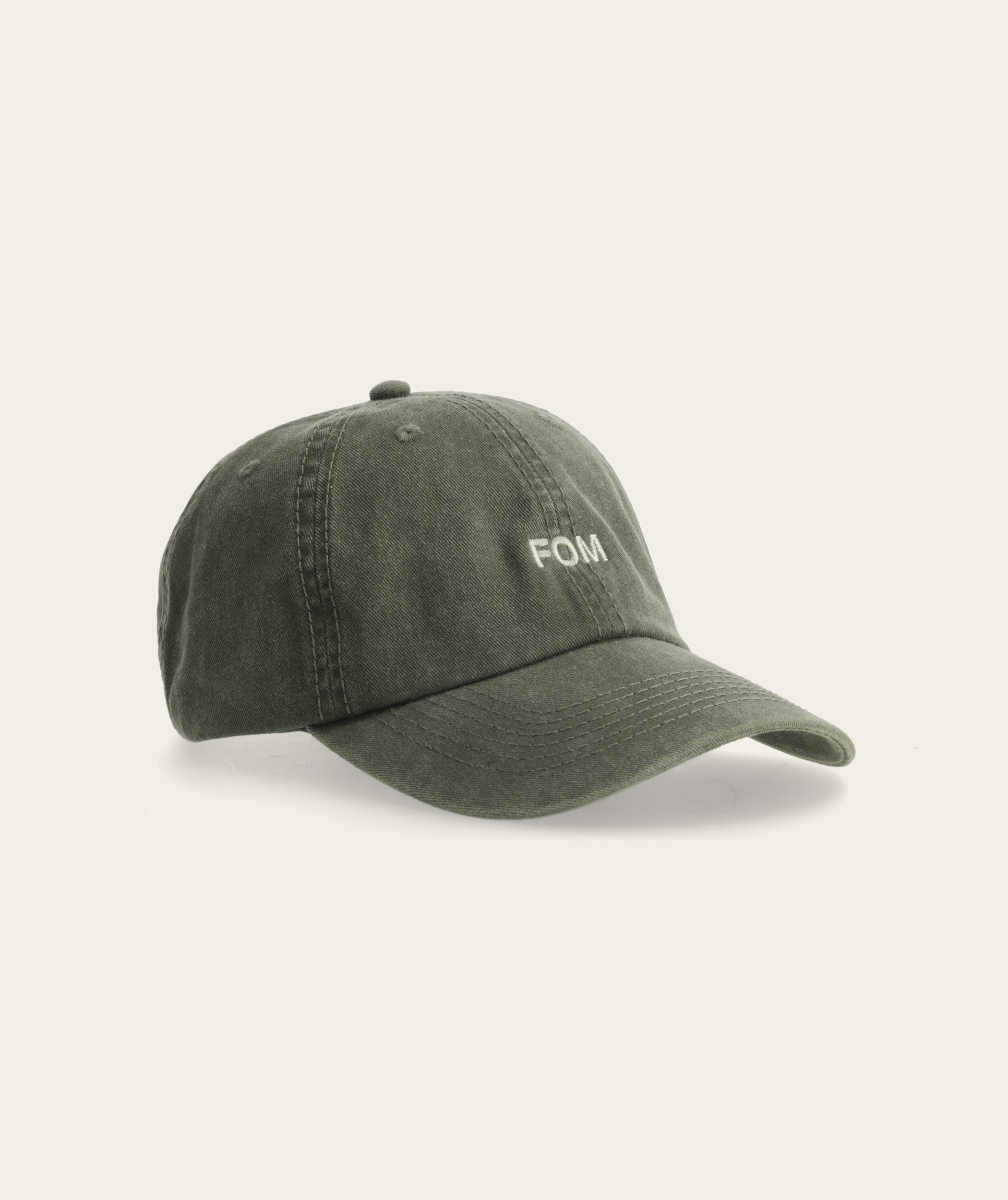 FOM Dad Cap - Washed Olive/ Olive