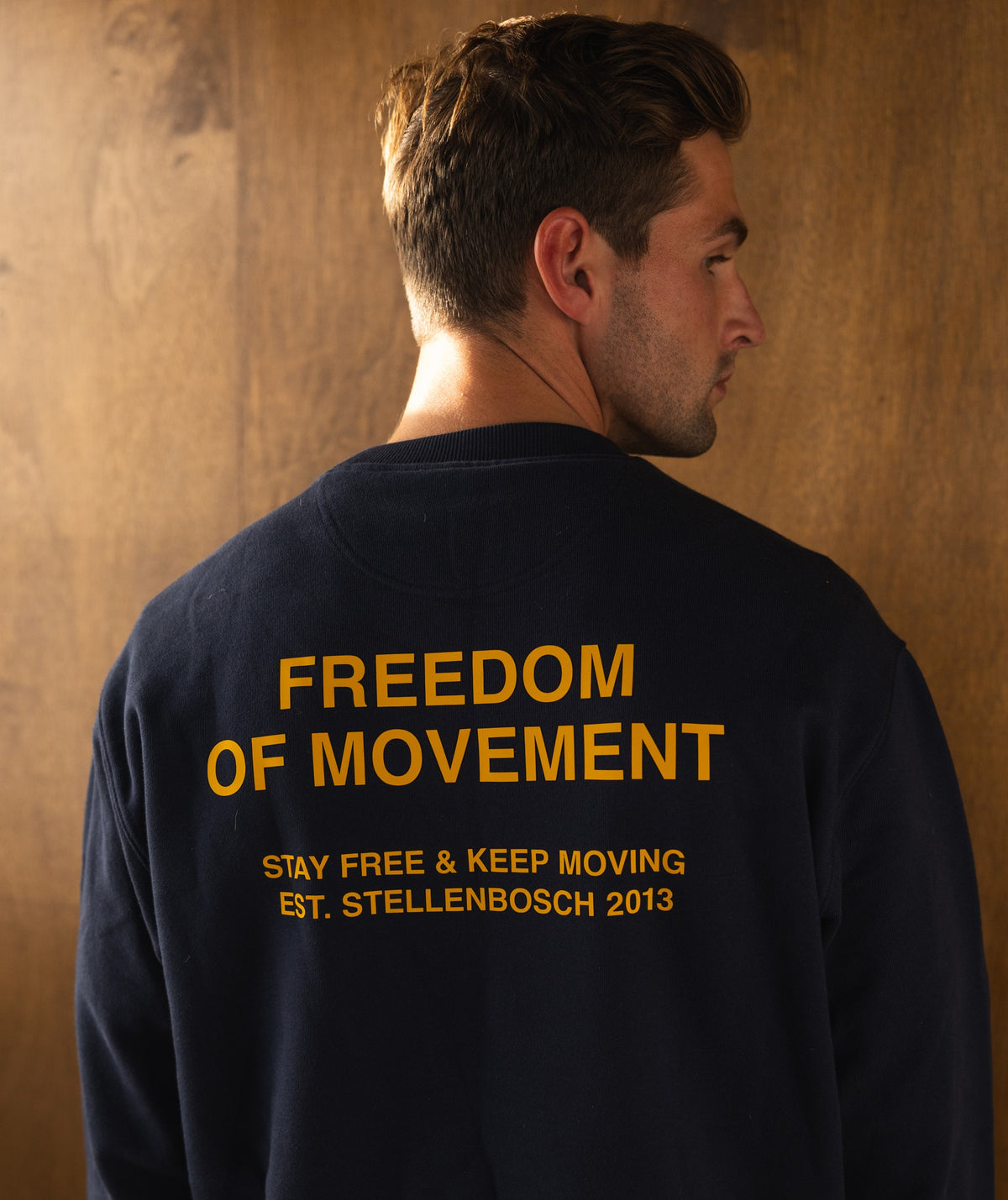 Mens Relaxed Crew Neck Sweat - Navy
