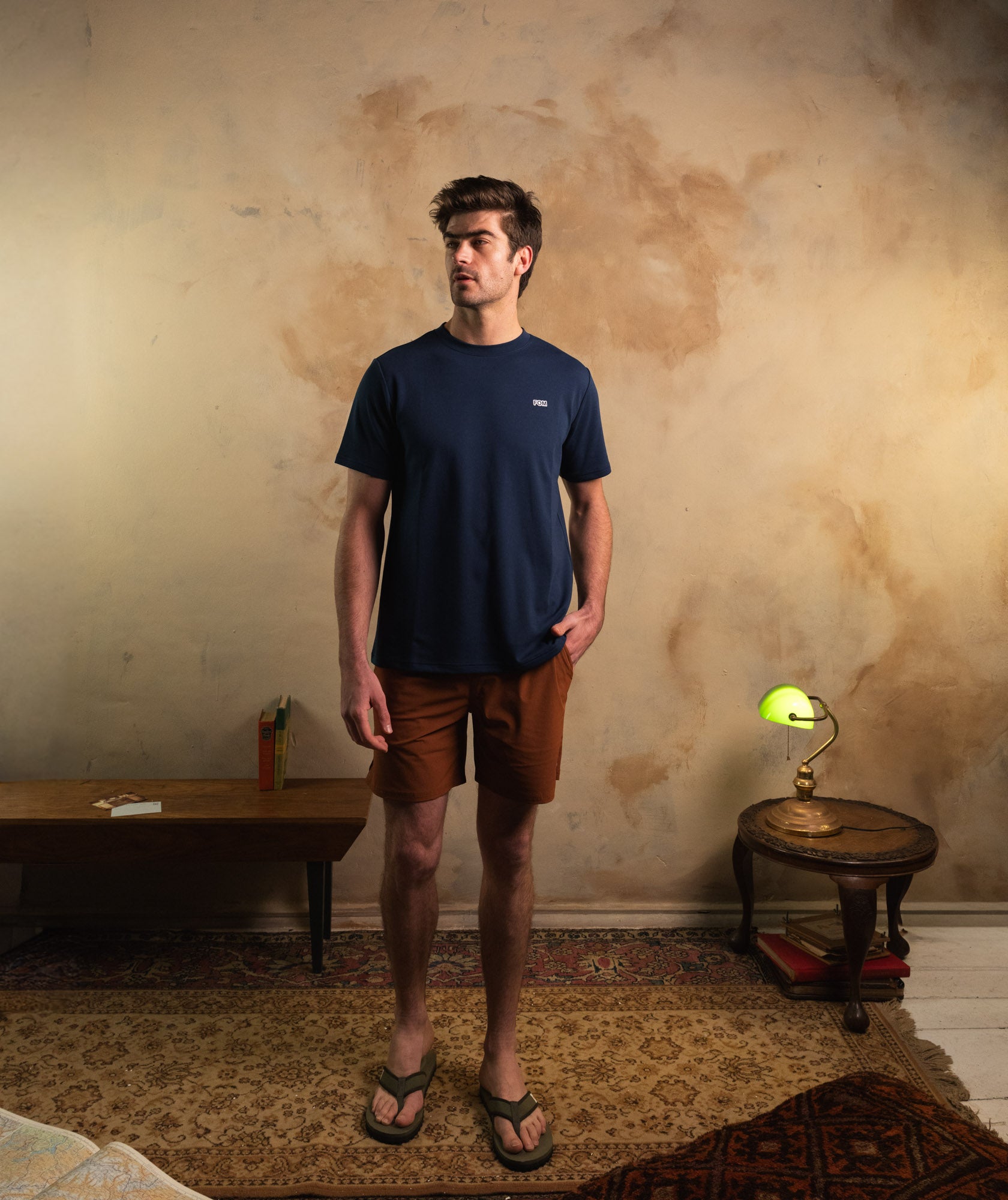Mens FreeMotion Micro Ripstop Shorts - Rust