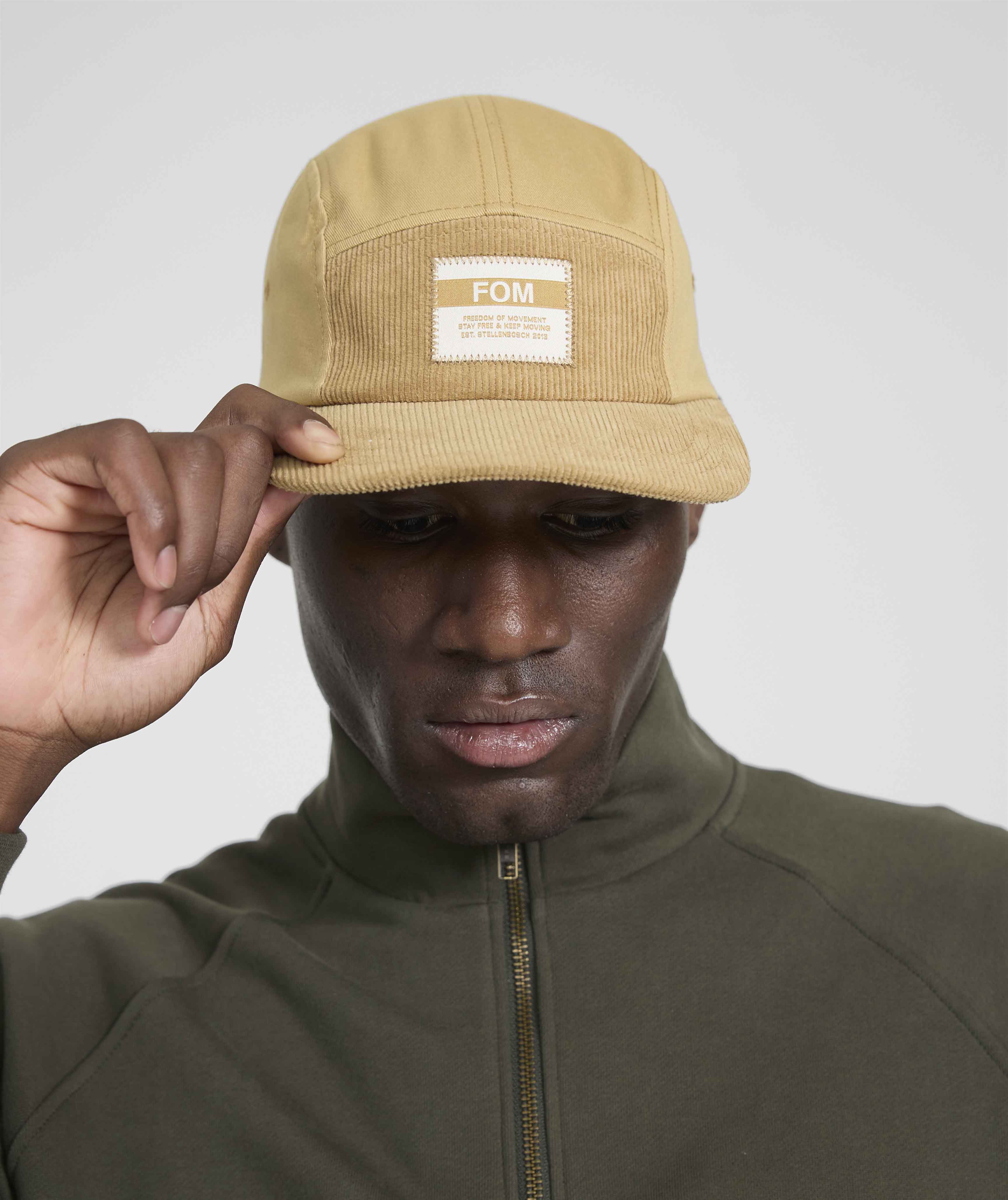 5 Panel Twill/Corduroy Cap - Stone