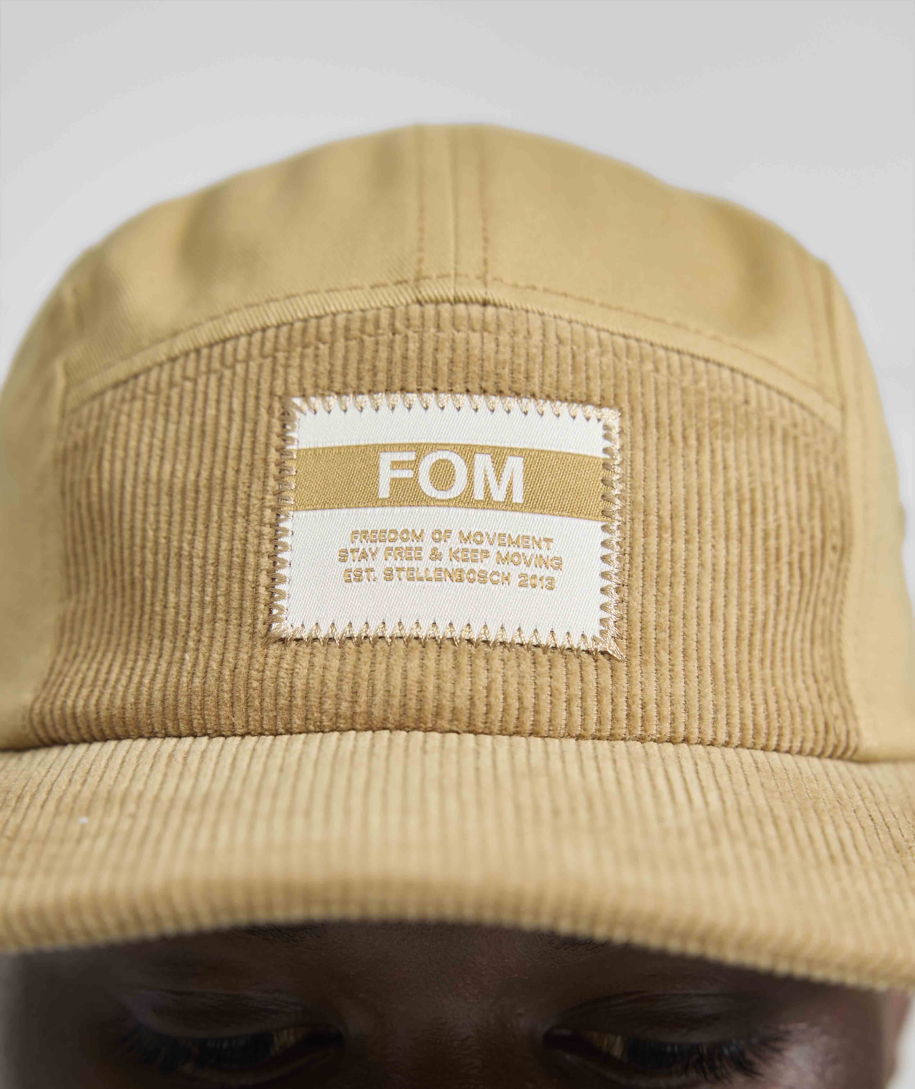 5 Panel Twill/Corduroy Cap - Stone