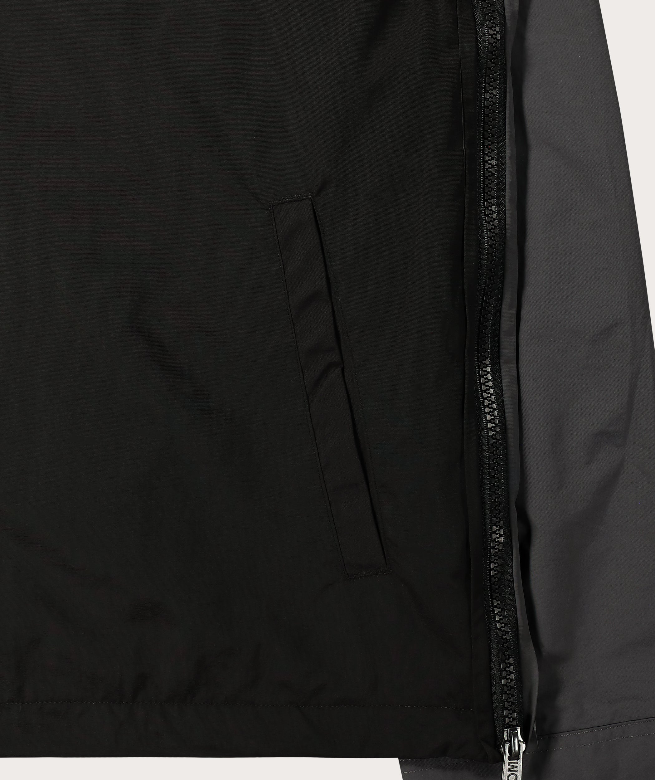 Mens Anorak - Charcoal / Black Colourblock