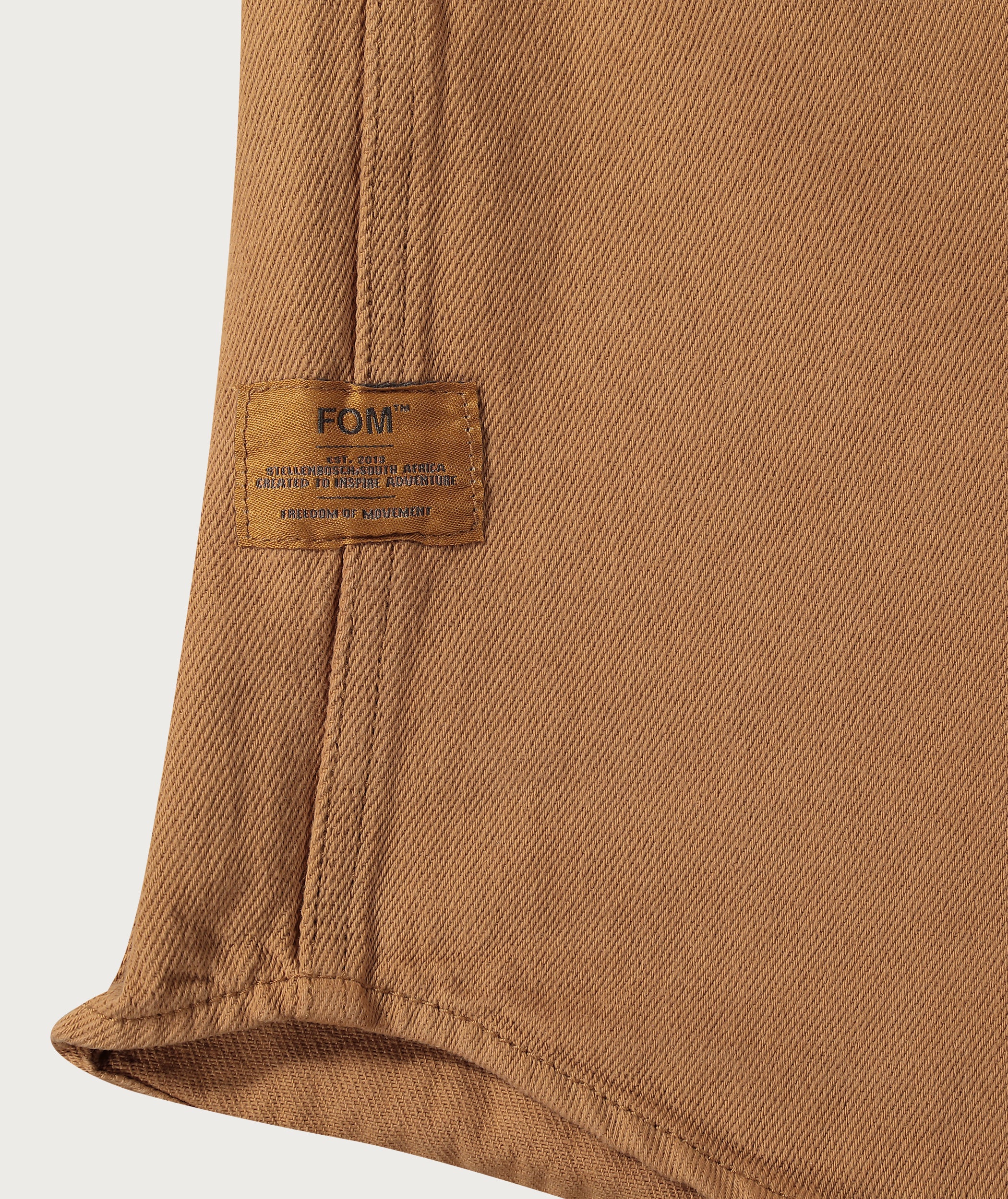 Mens Twill Long Sleeve Shirt - Tobacco Brown