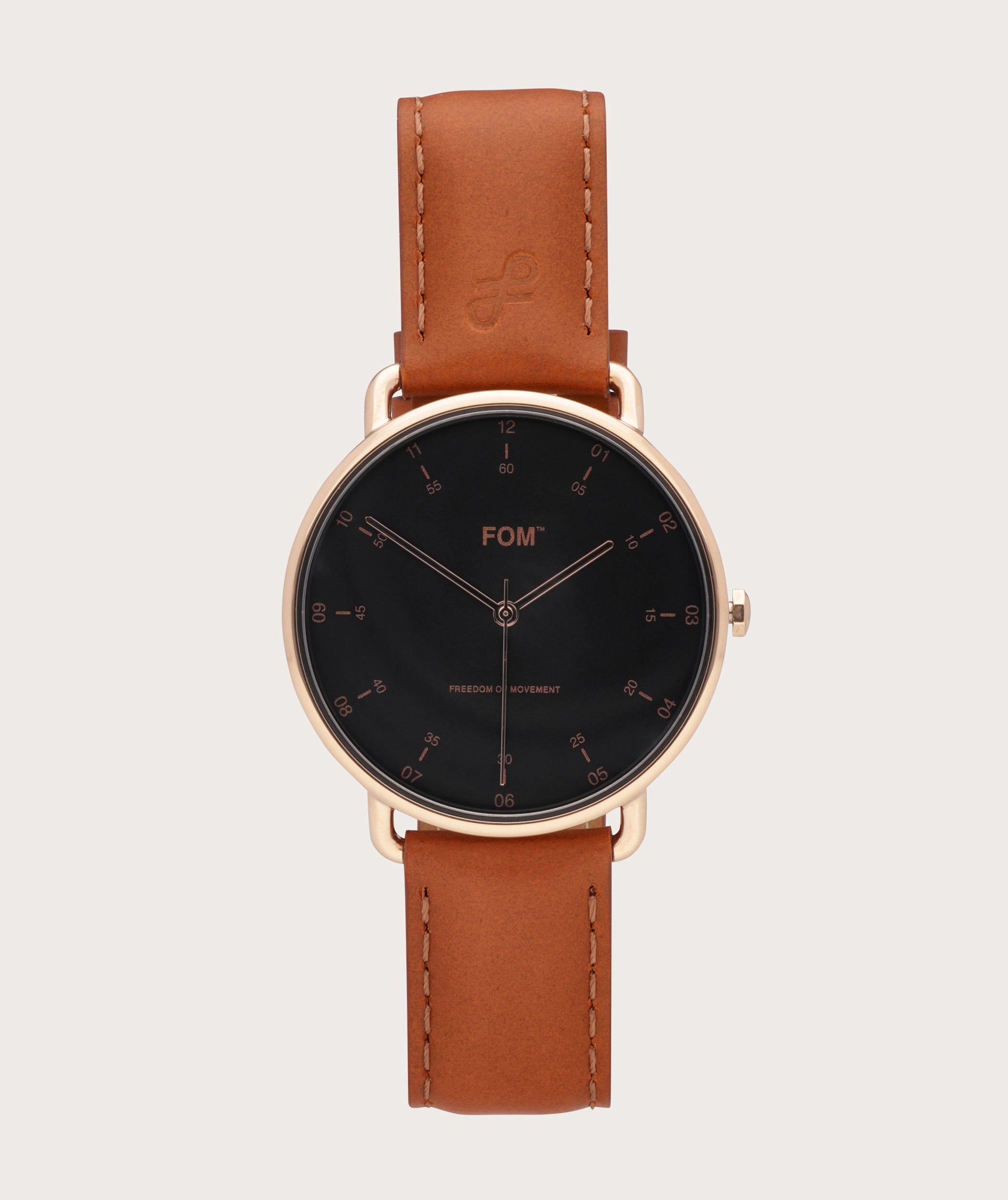 Balboa Black/ Rose Gold - Tan