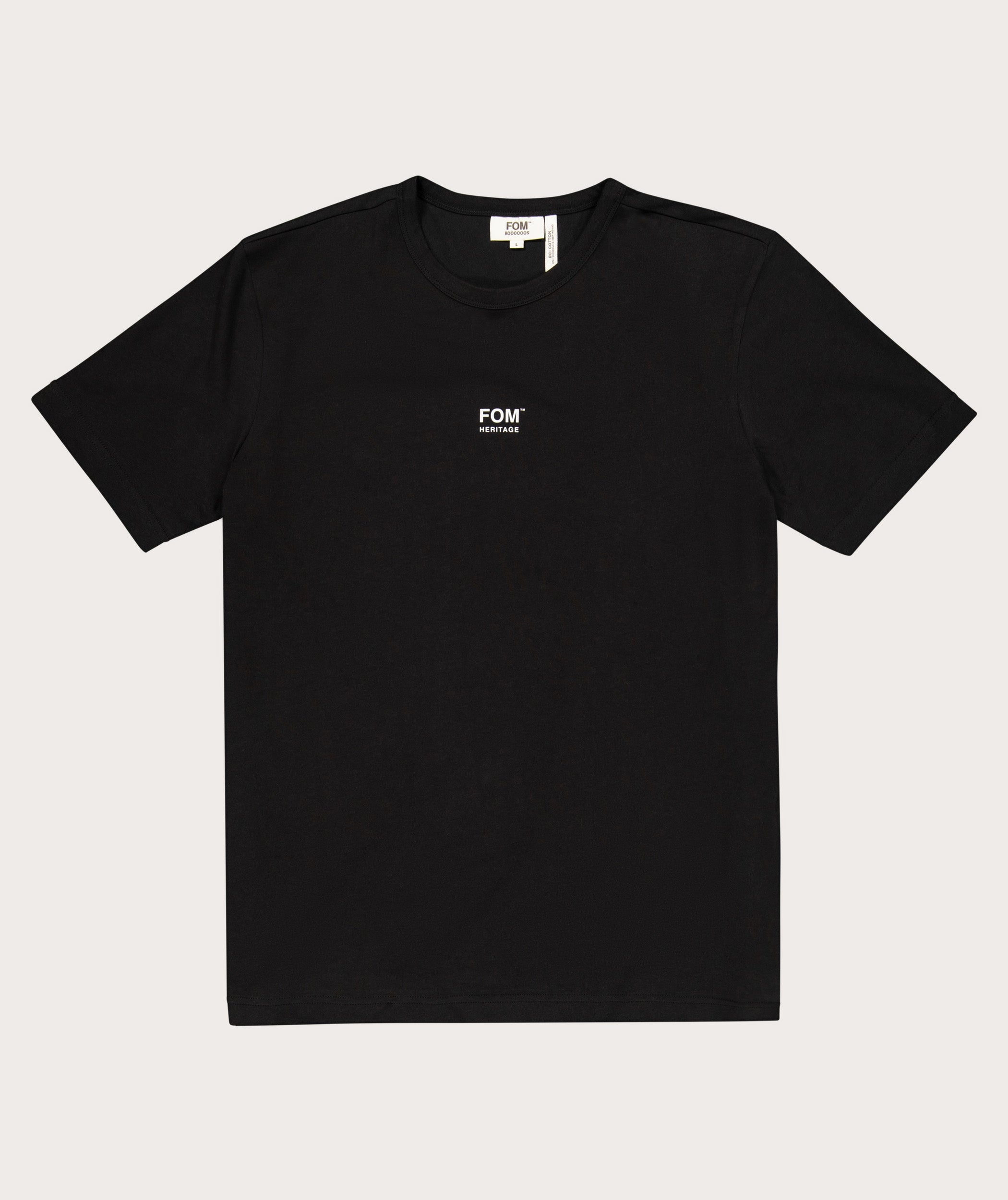 FOM x Koooooos Mens Relaxed Heritage Tee - Black