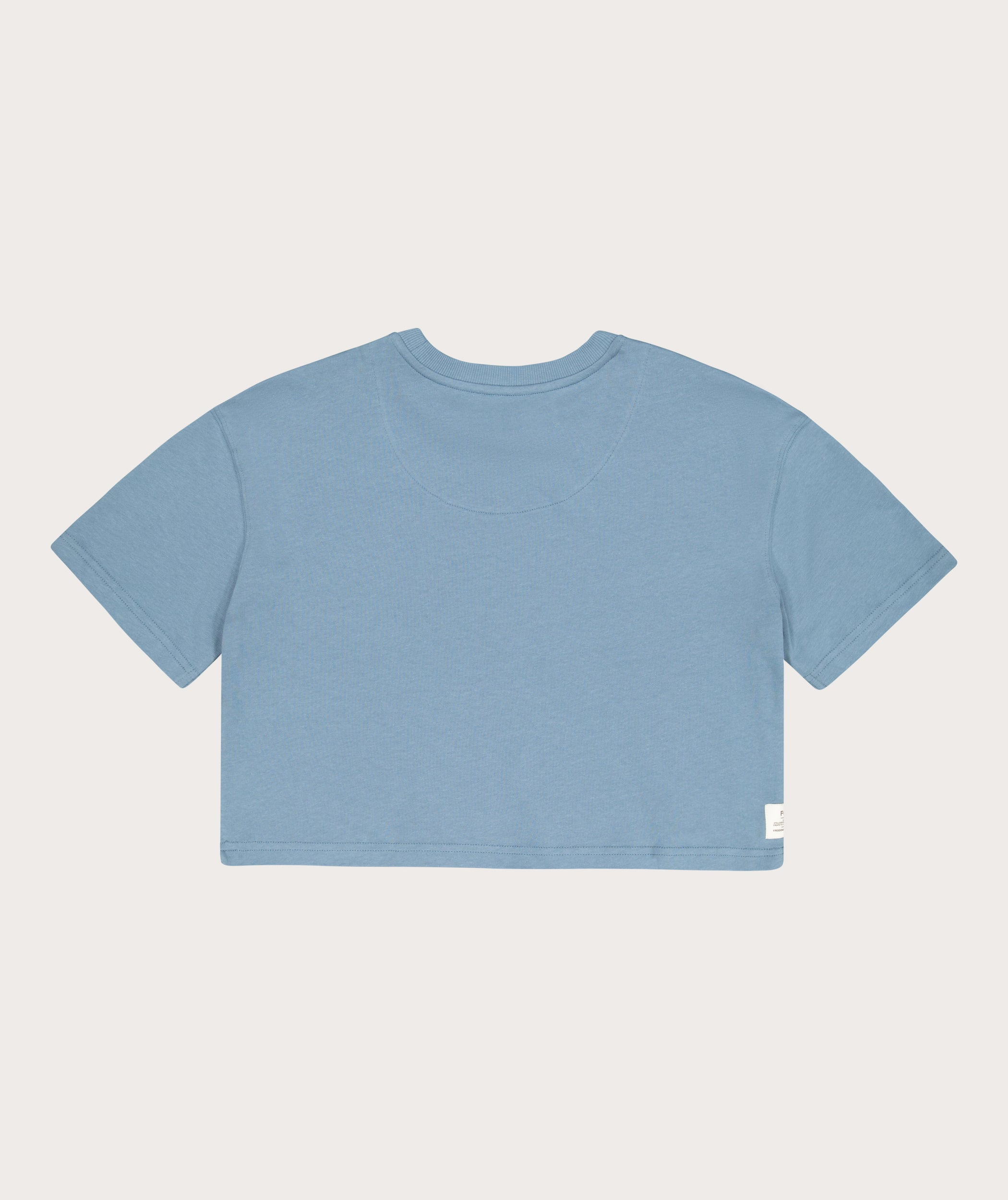 Ladies Cotton Cropped Box Tee - Spring Lake