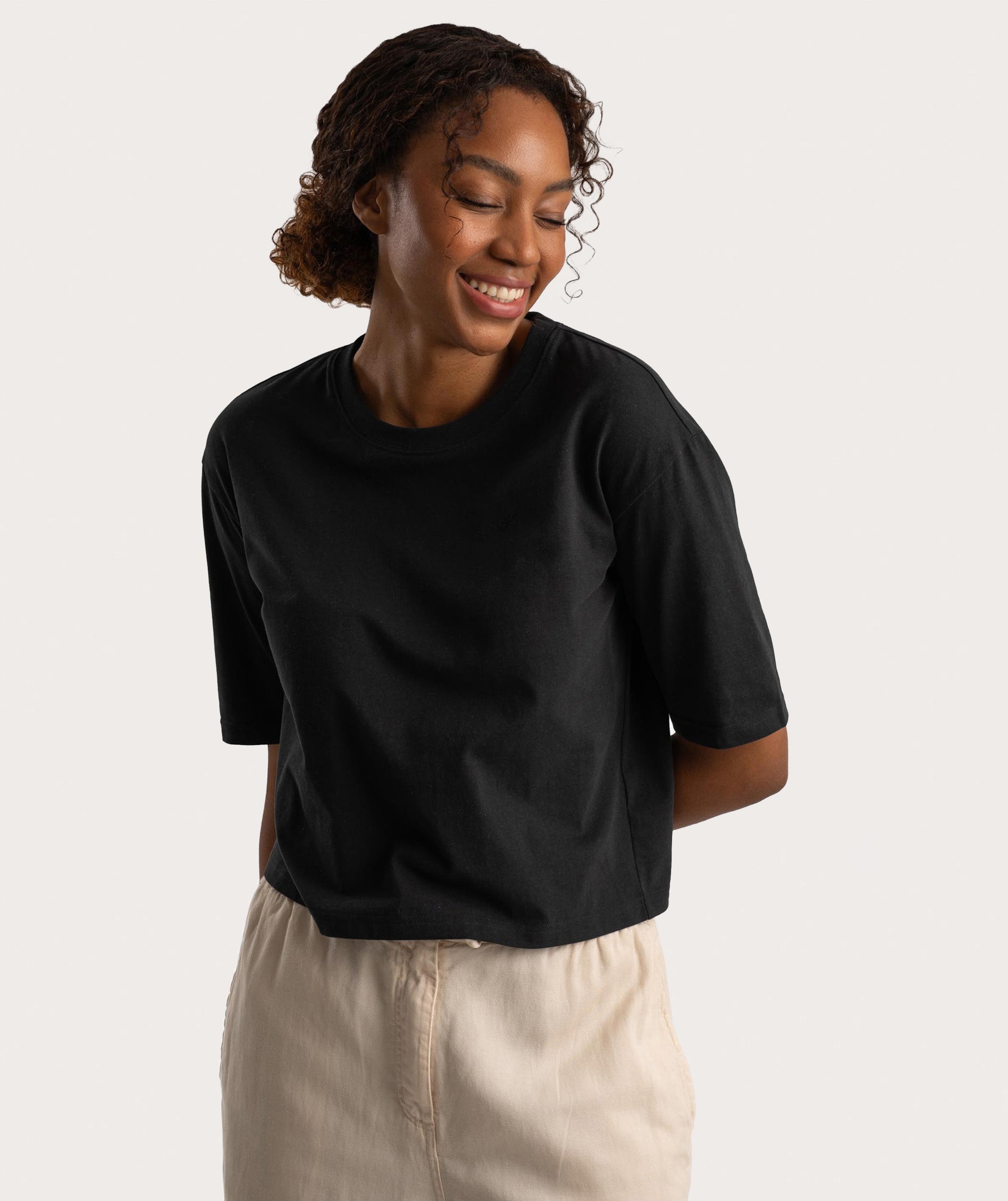 Ladies Relaxed Tee - Black