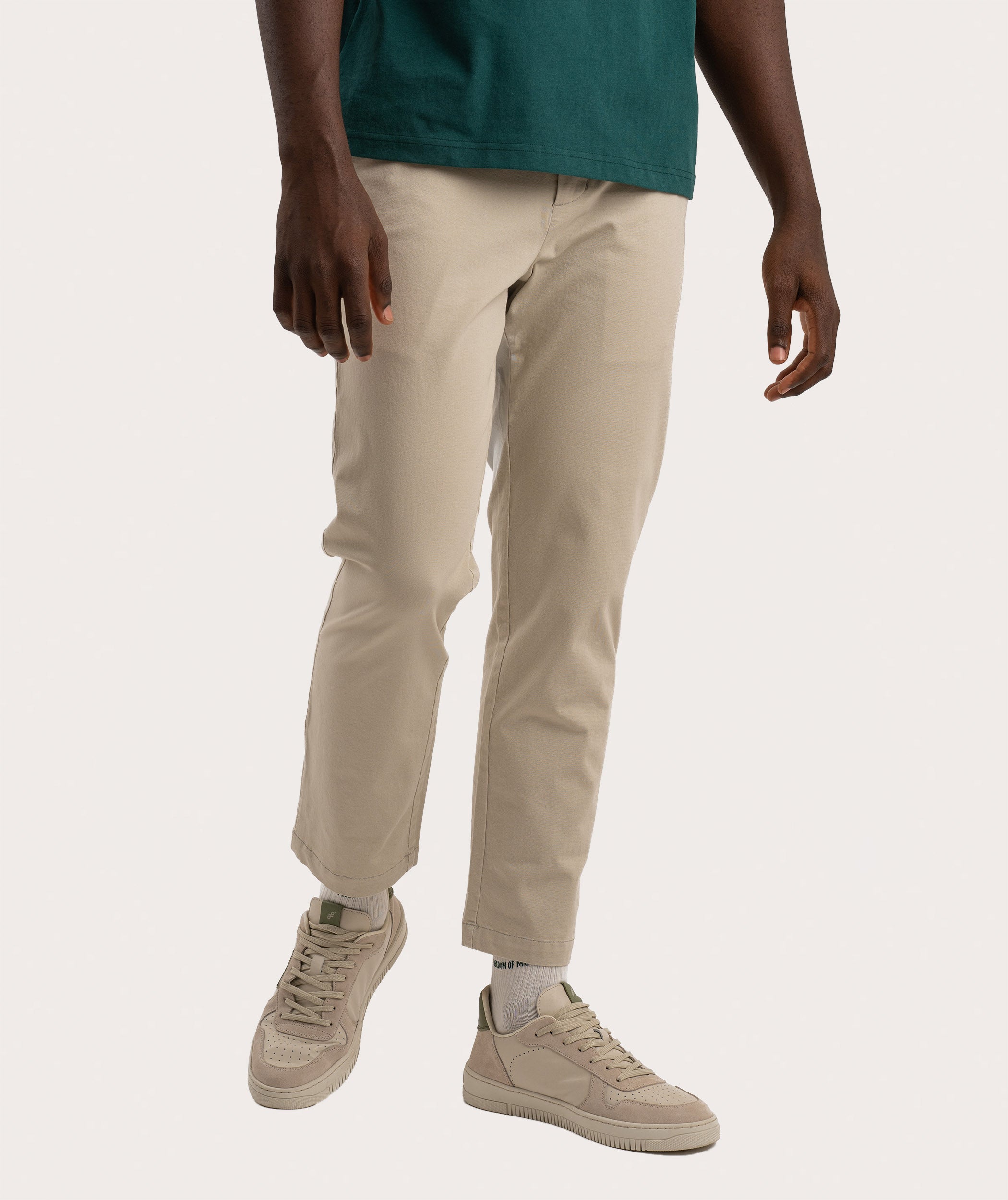 Mens Classic Slim Fit Chino - Light Sand