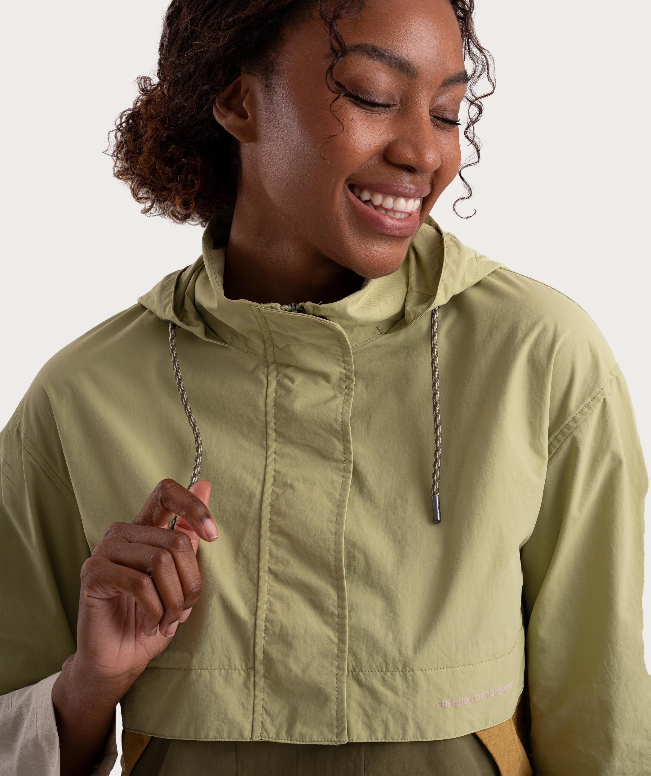 Ladies Anorak - Olive Multicolour