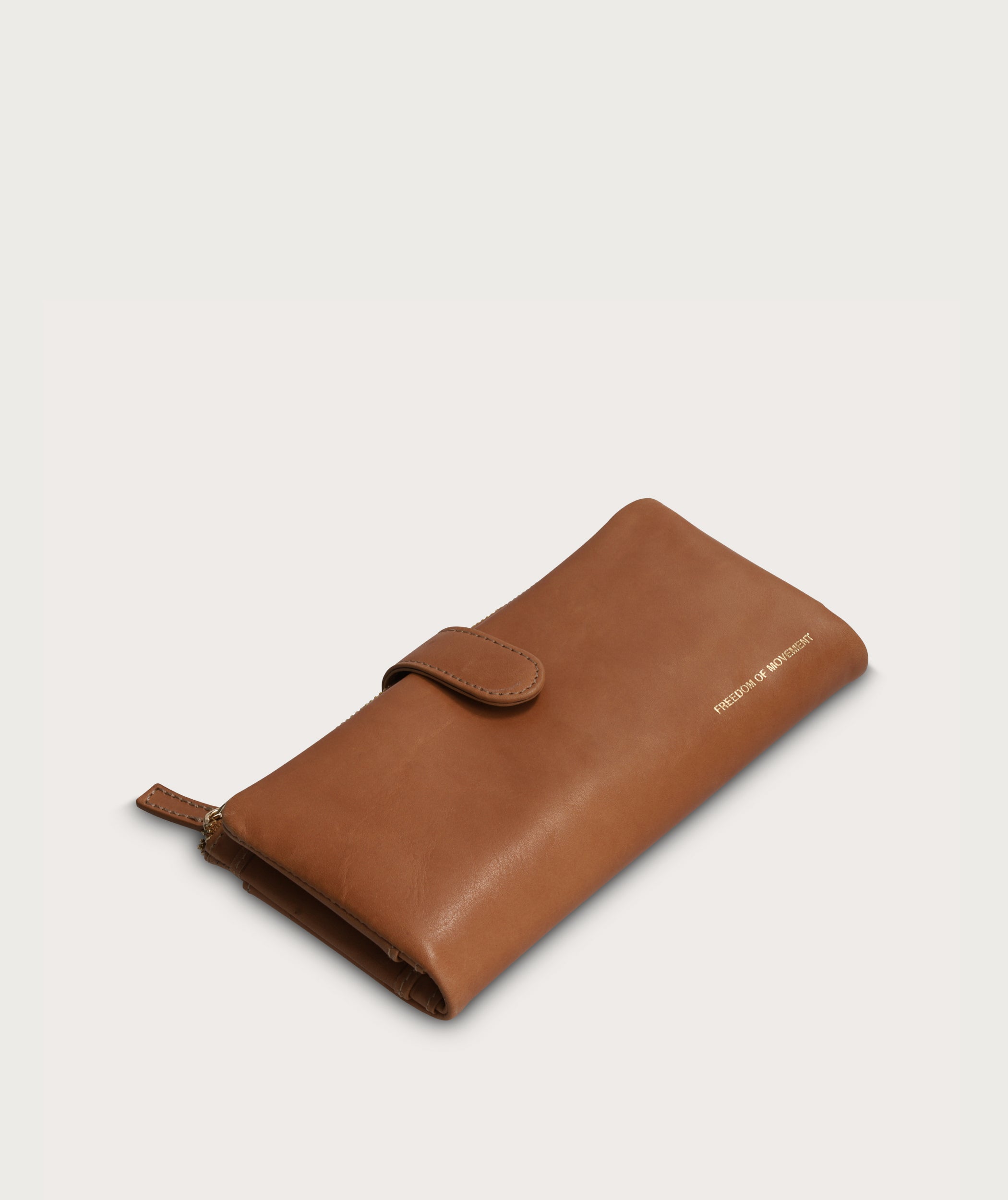 Ladies Clip Wallet - Biscuit