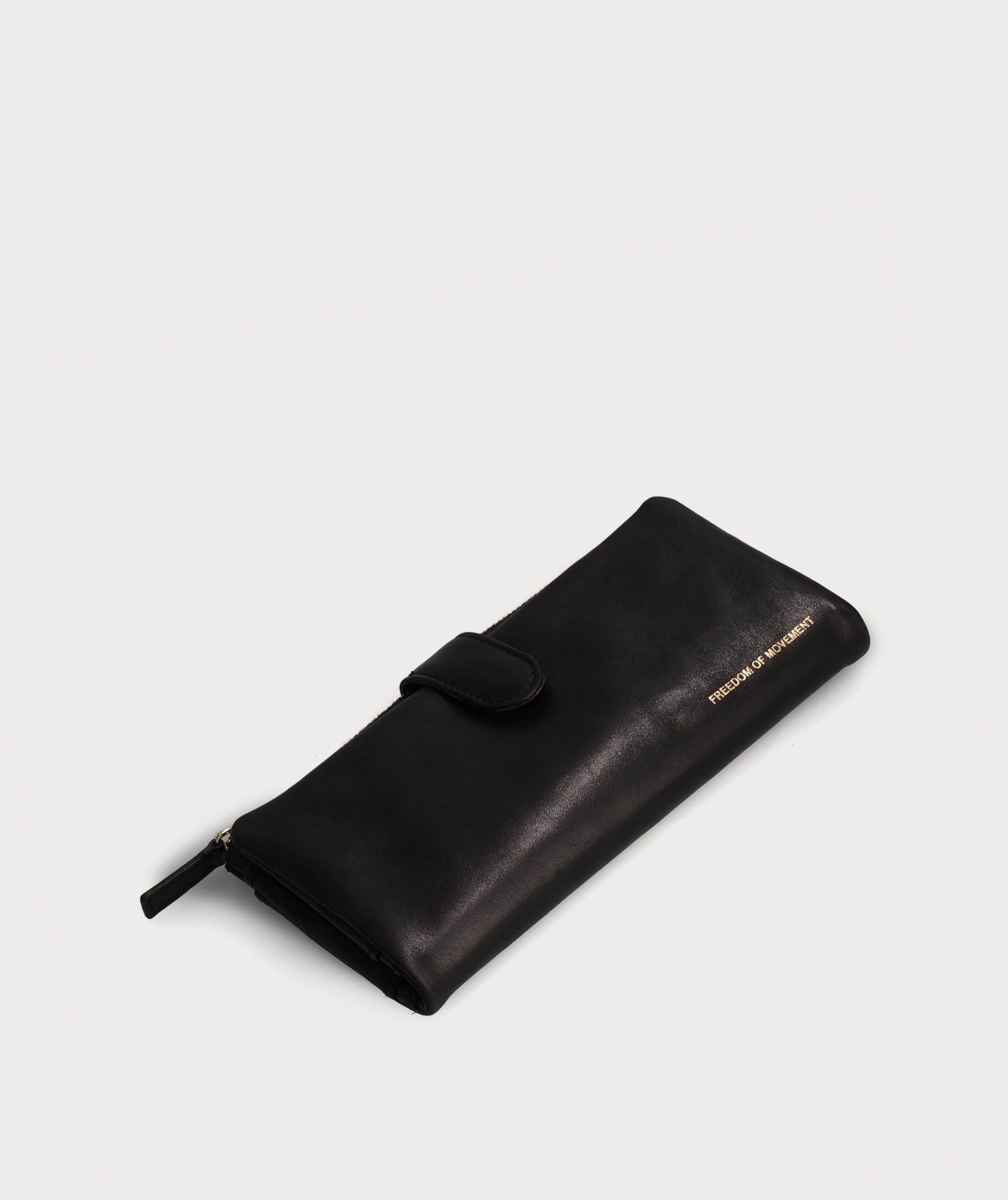 Ladies Clip Wallet - Black