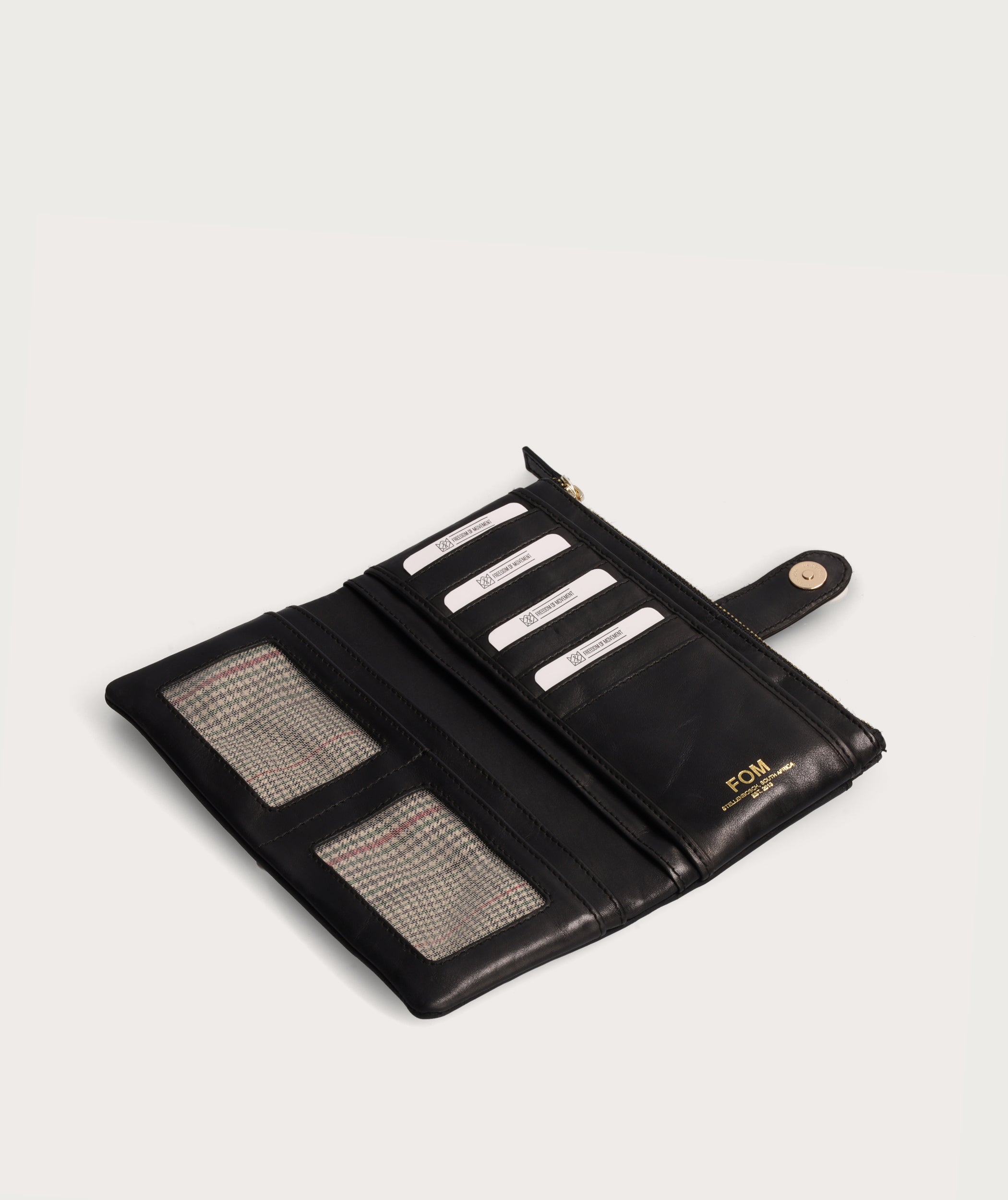 Ladies Clip Wallet - Black