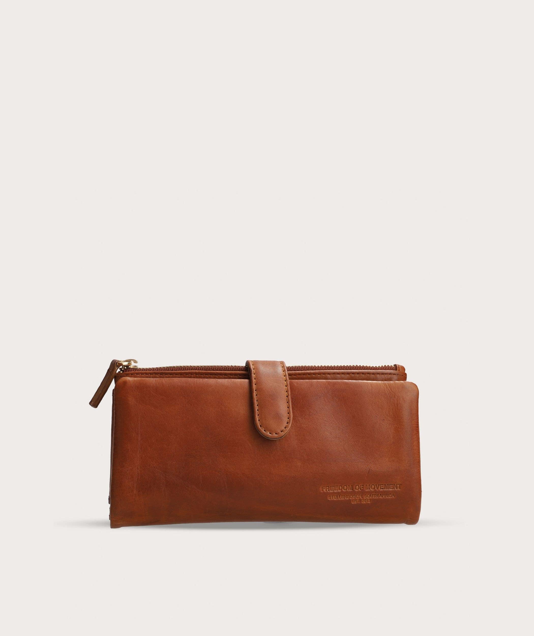 Ladies Clip Wallet - Pecan