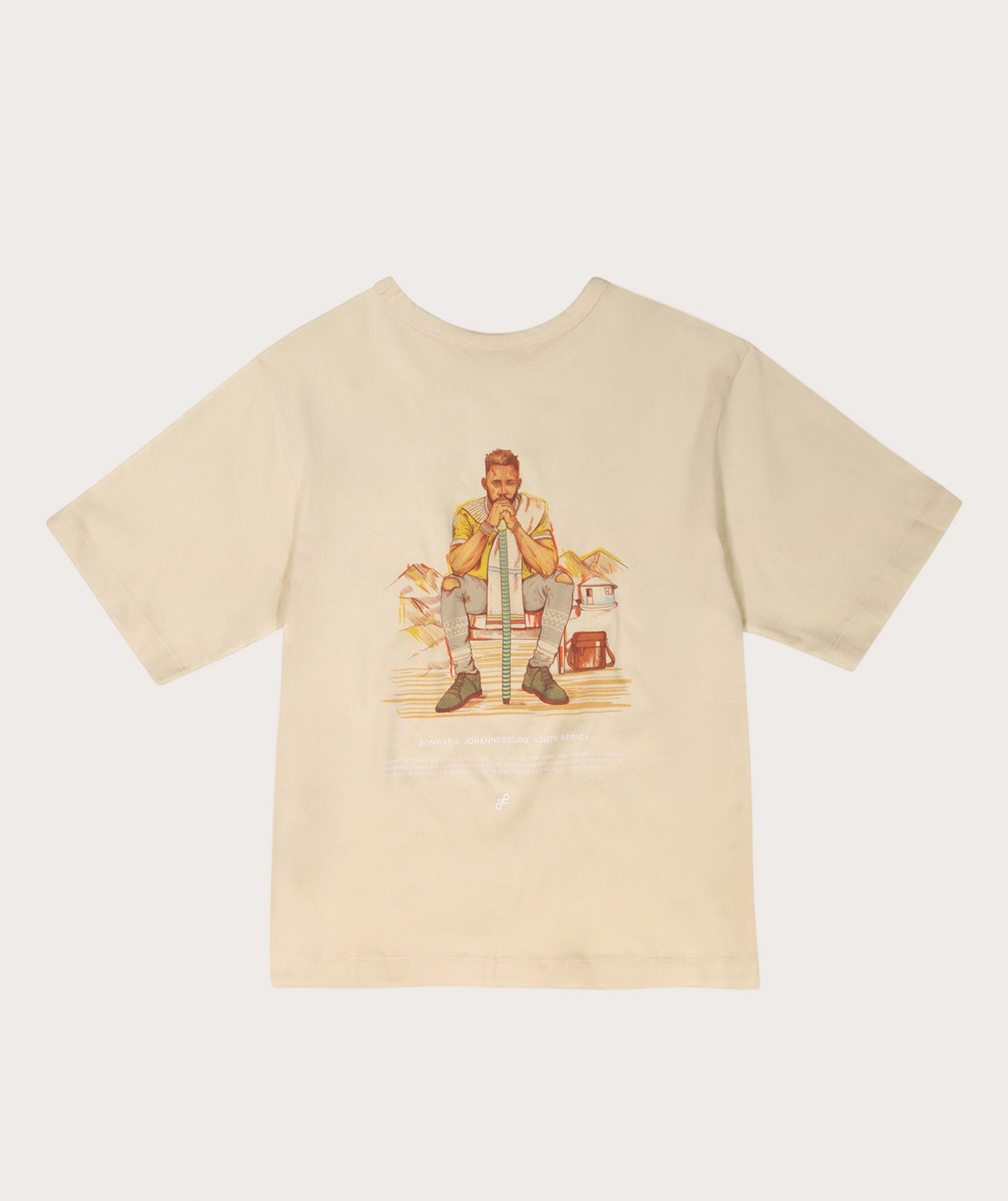FOM x Sonwabo Ladies Heritage Tee - Ecru