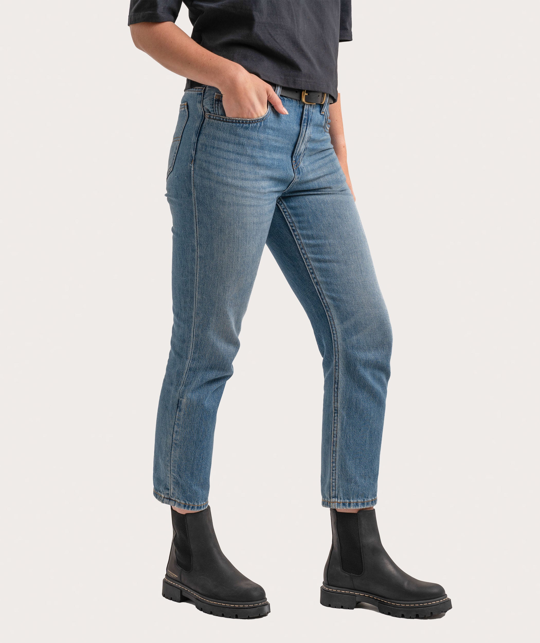 Ladies Relaxed Denim - Indigo