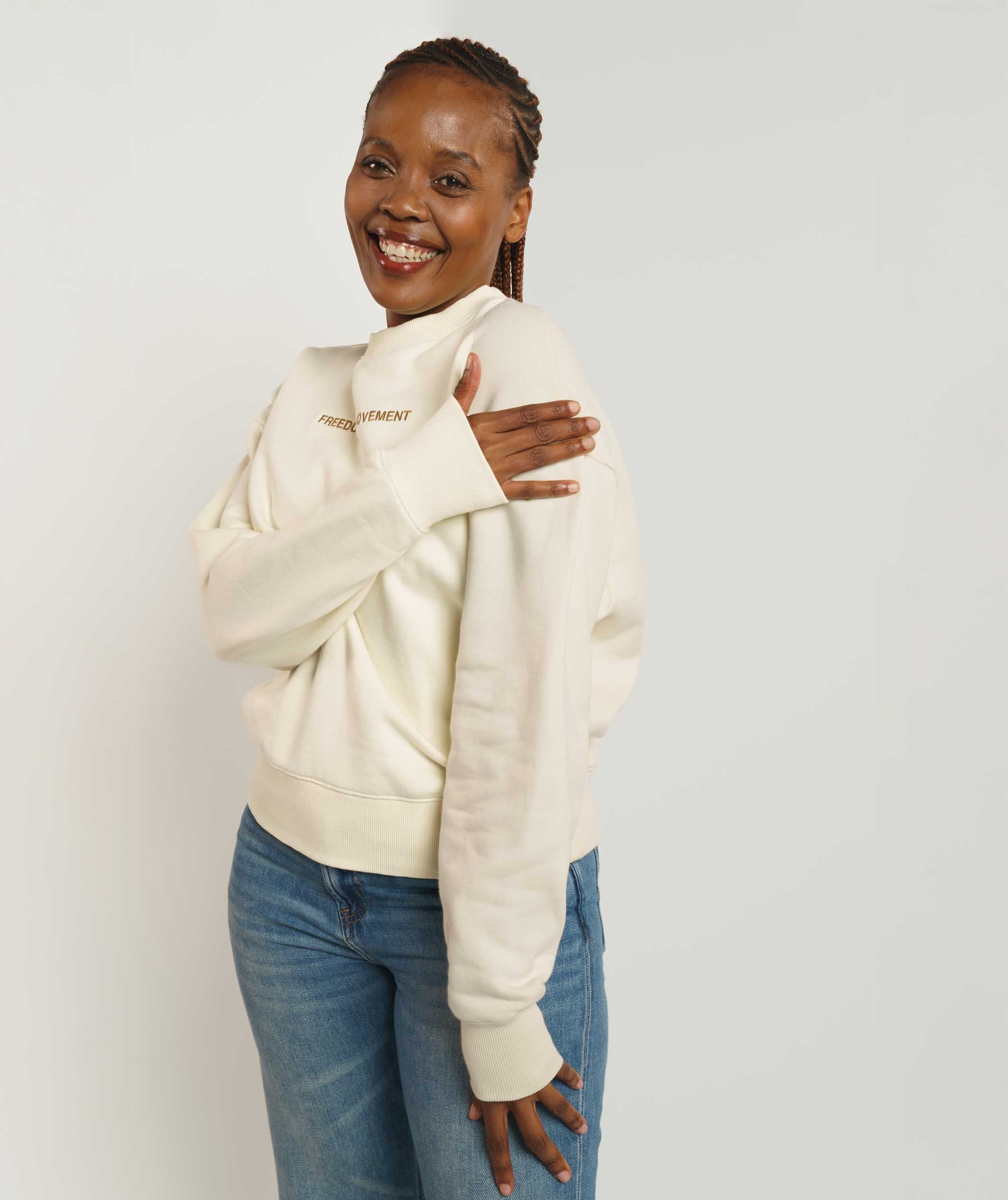 Ladies Crew Neck Sweater - Butter