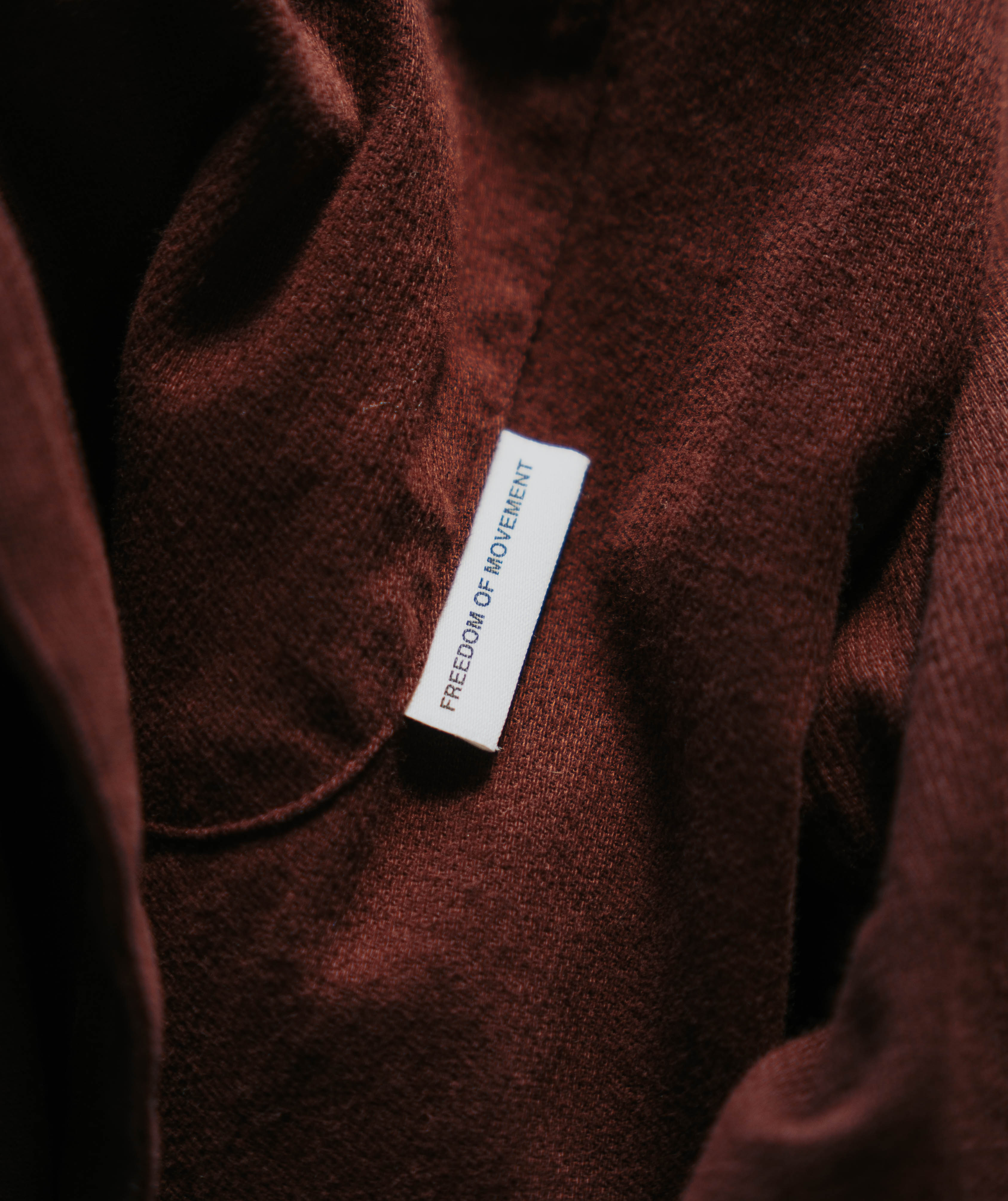 Mens Cotton Textured Shirt - Burgundy