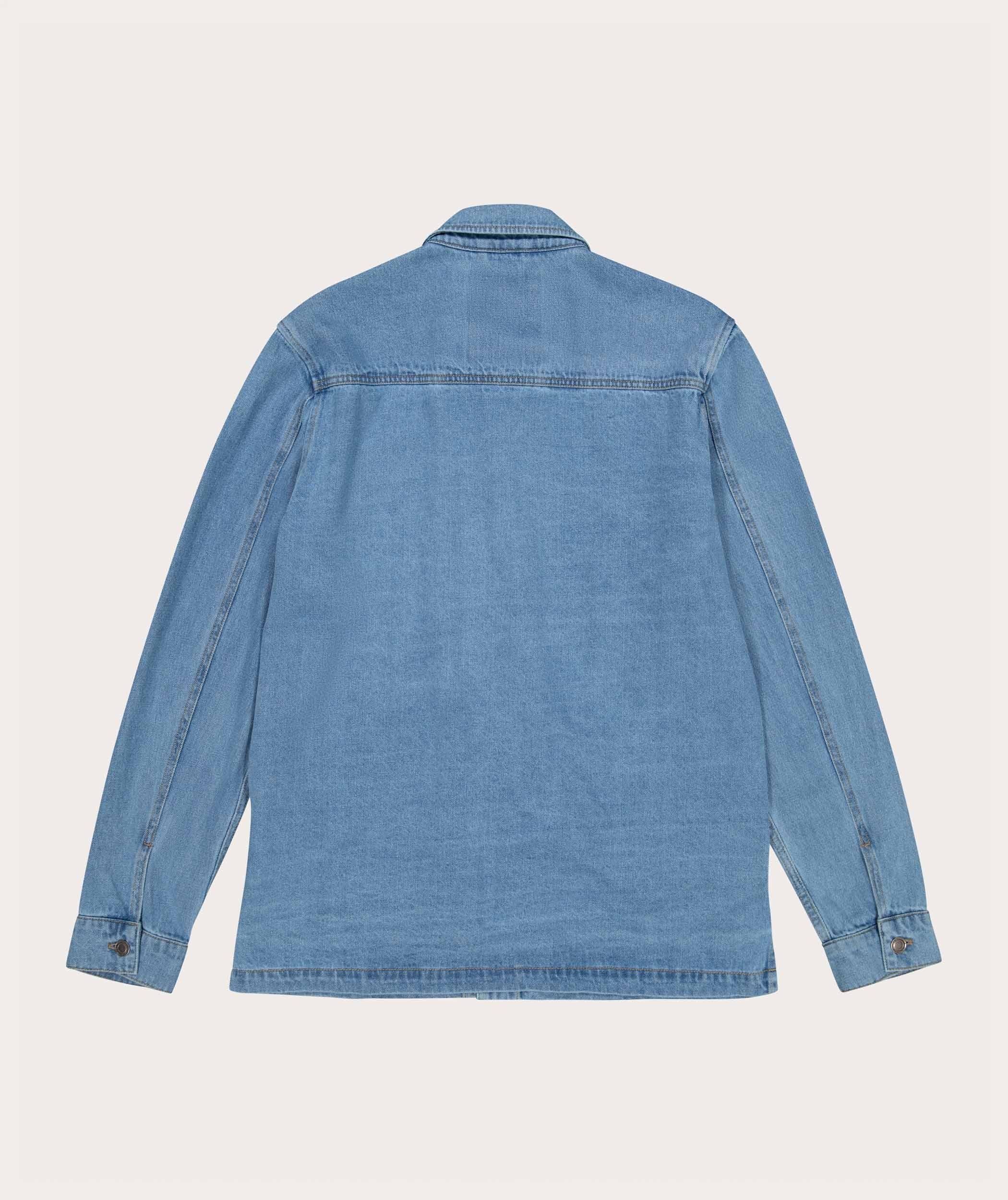 Mens Denim Shacket - Blue