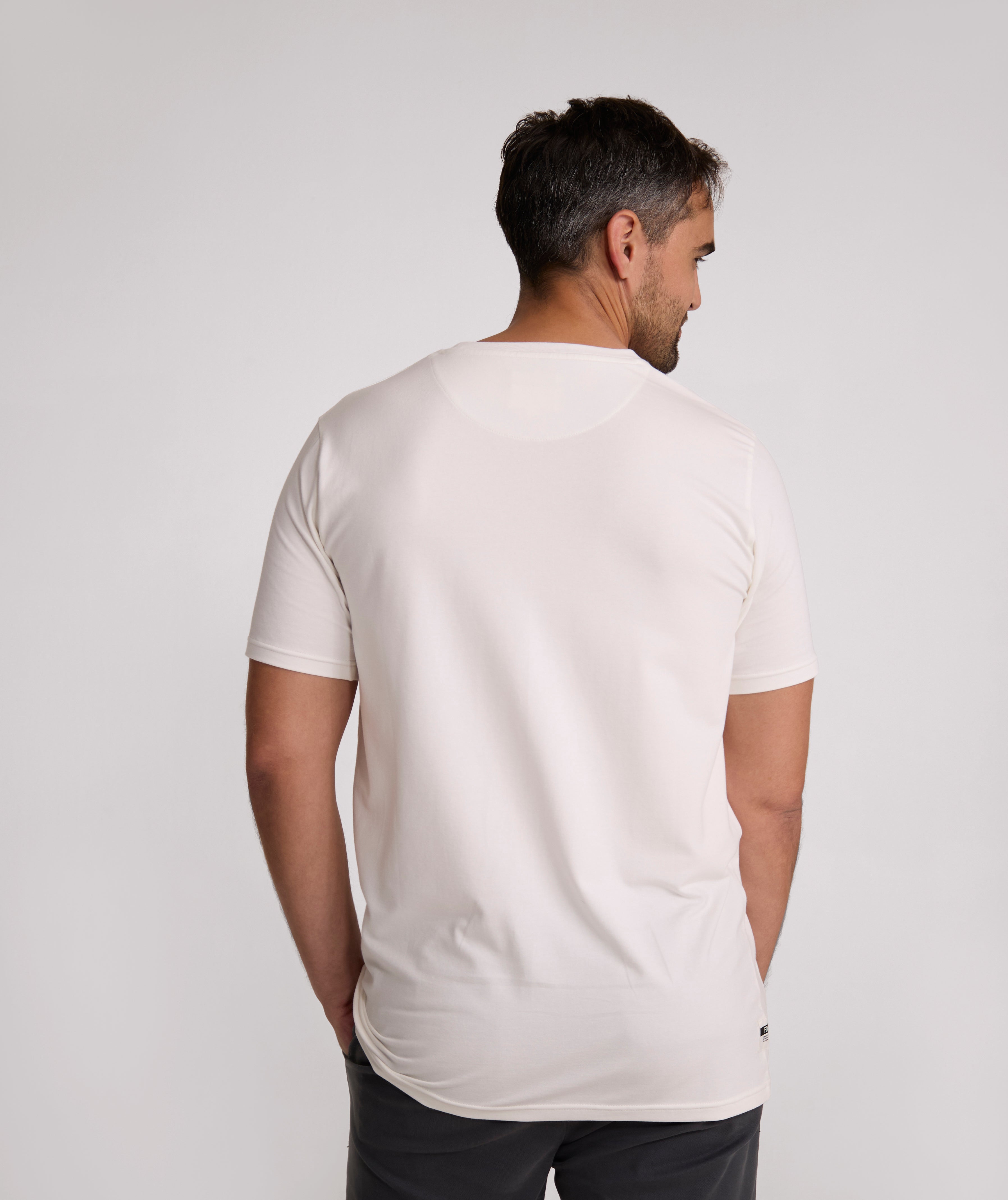 Essential 3-Pack Tees - Ivory / Black / Grey Melange