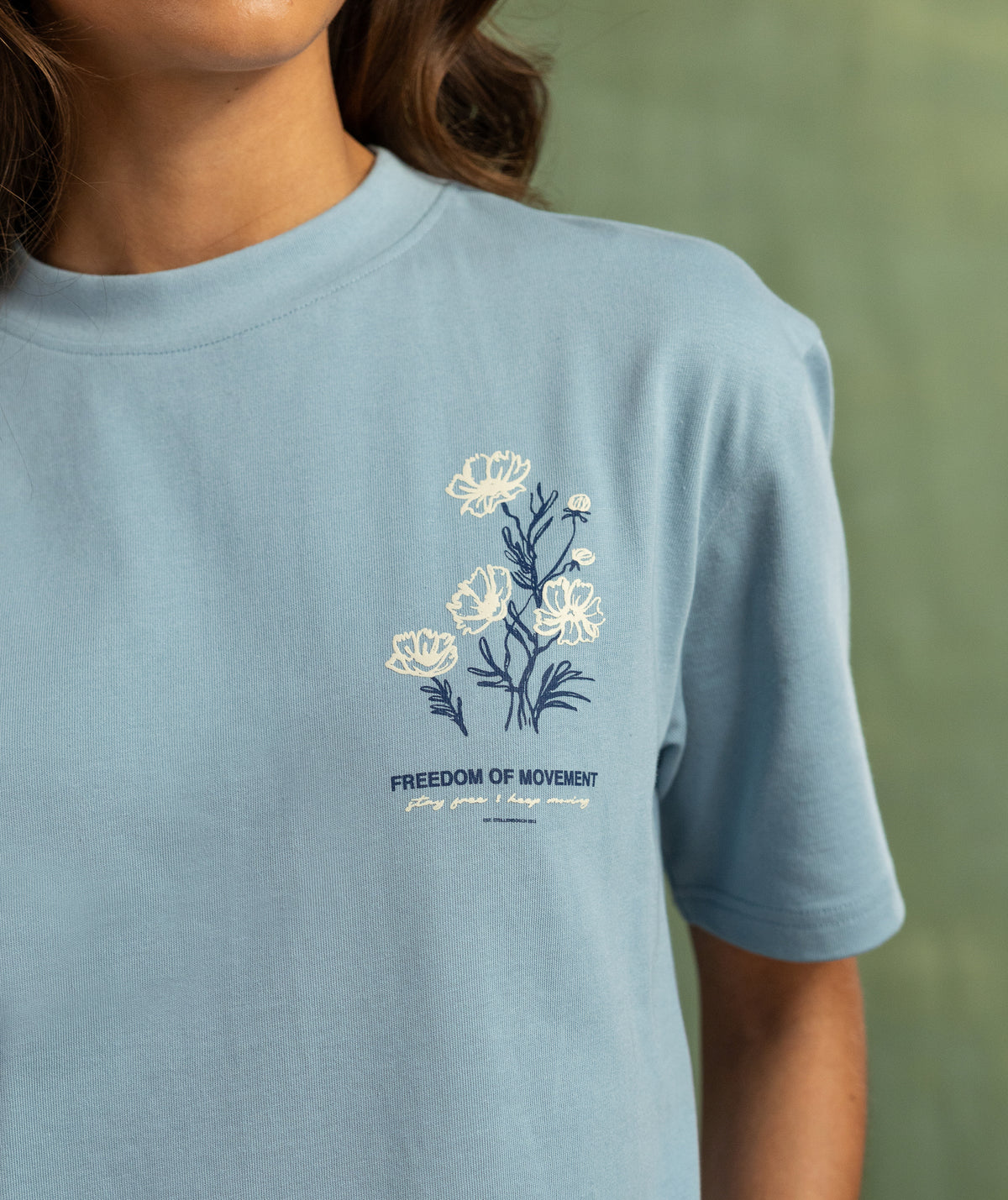 Ladies Cosmos Graphic Tee - Blue