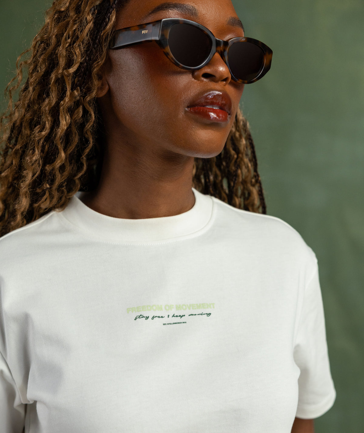 Ladies Erica Graphic Tee - Ivory
