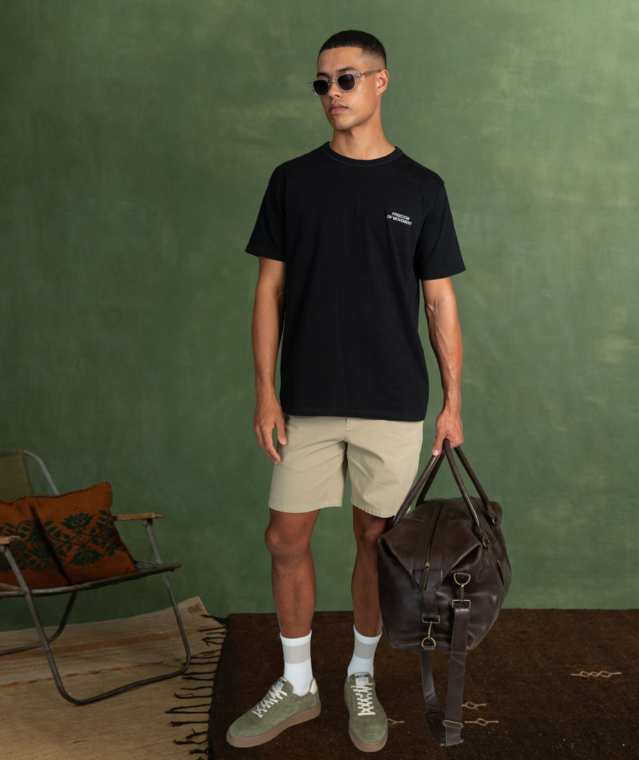 Mens Regular Cotton Tee - Black