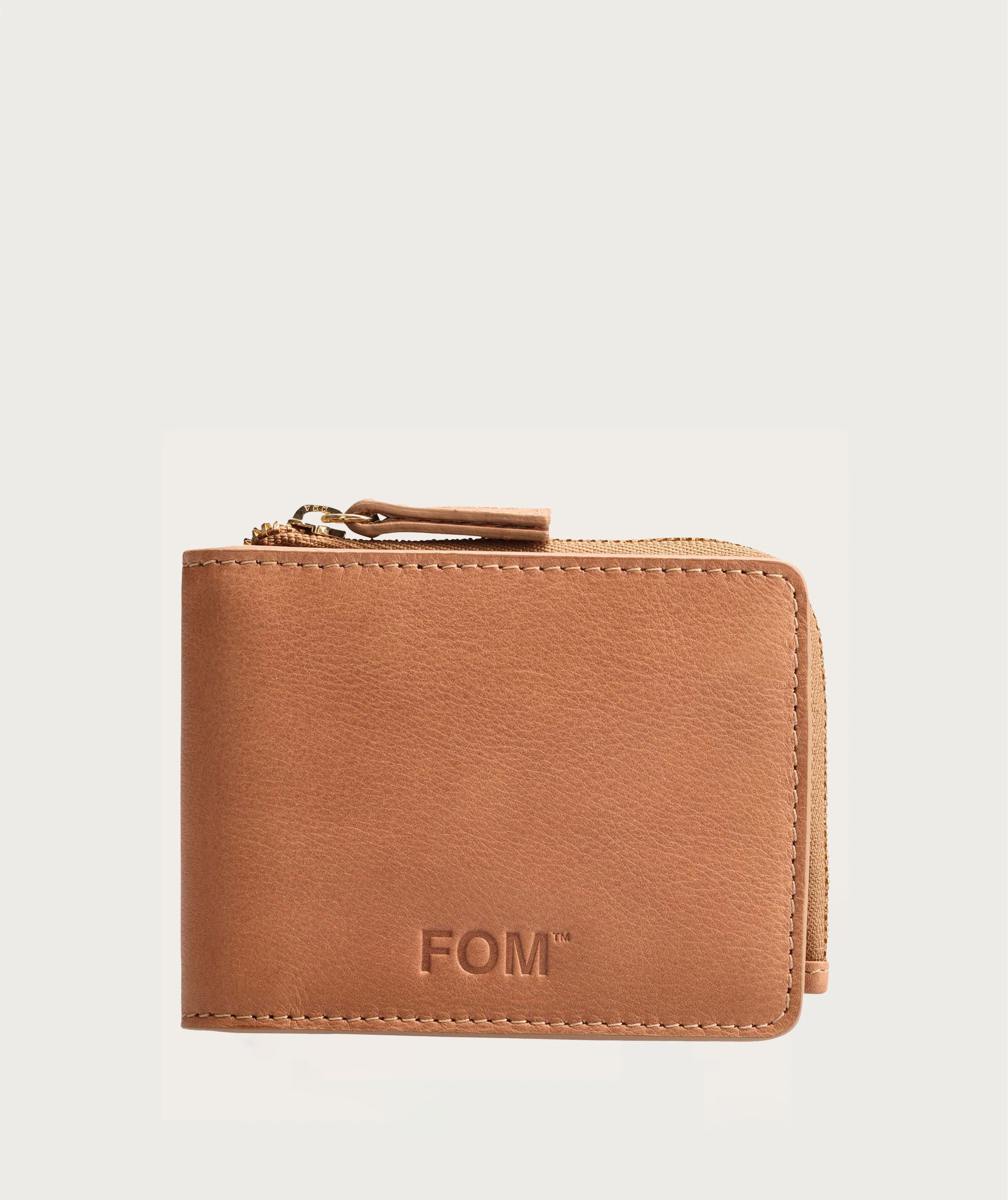 Bifold Zip Wallet - Nude