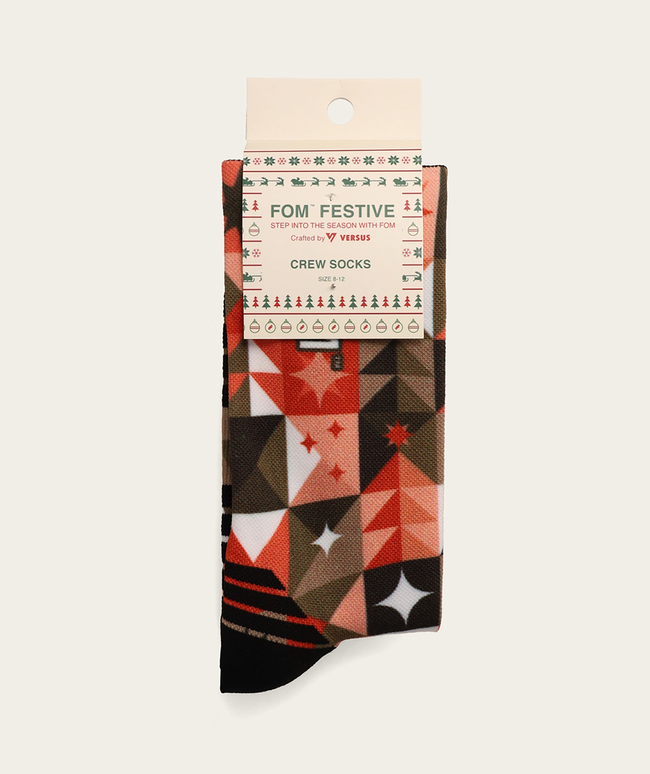 Socks FOM Crew - Xmas (Size 8-12)