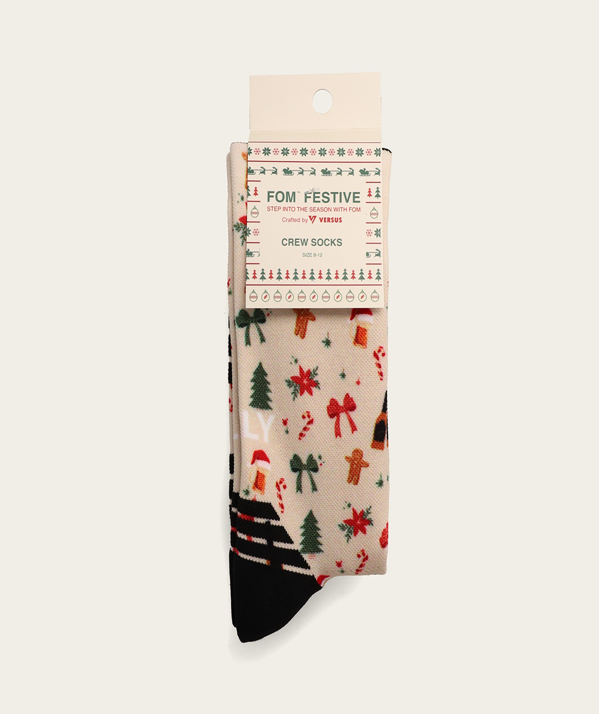 Socks FOM Crew - Holly Jolly Xmas (Size 8-12)