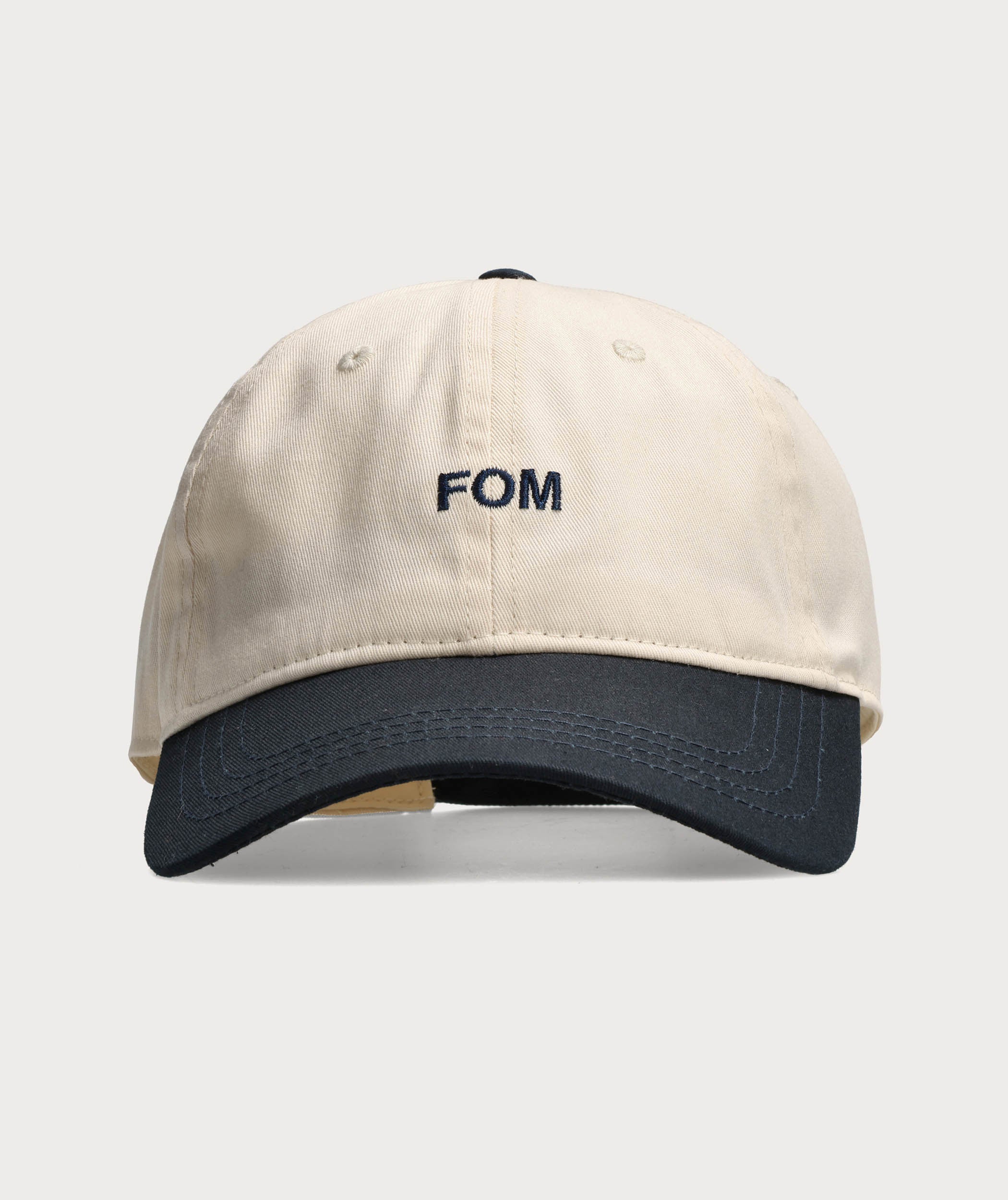 FOM Varsity Cap - Ivory/ Navy