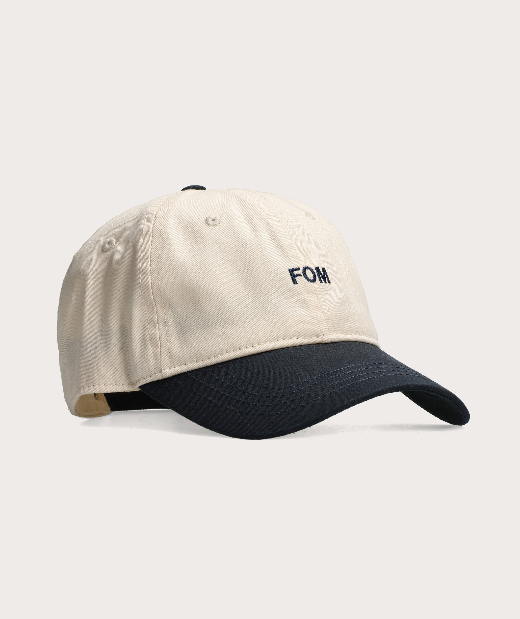 FOM Varsity Cap - Ivory/ Navy