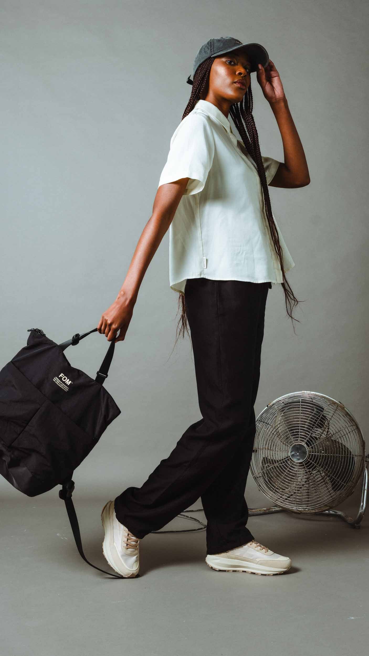 Ladies Drawstring Lyocell Pants - Black