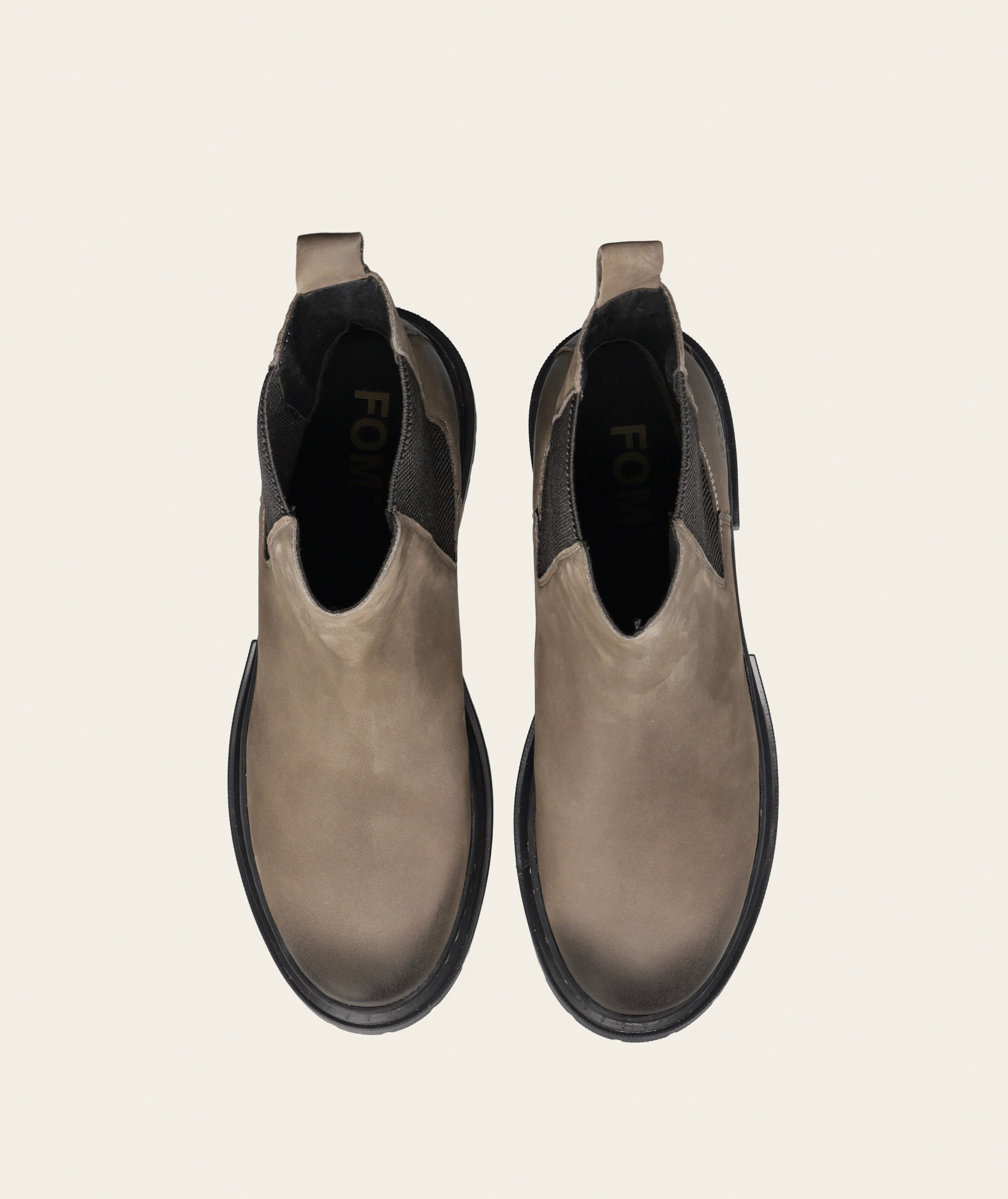 Ladies Leather Chelsea Boot - Taupe