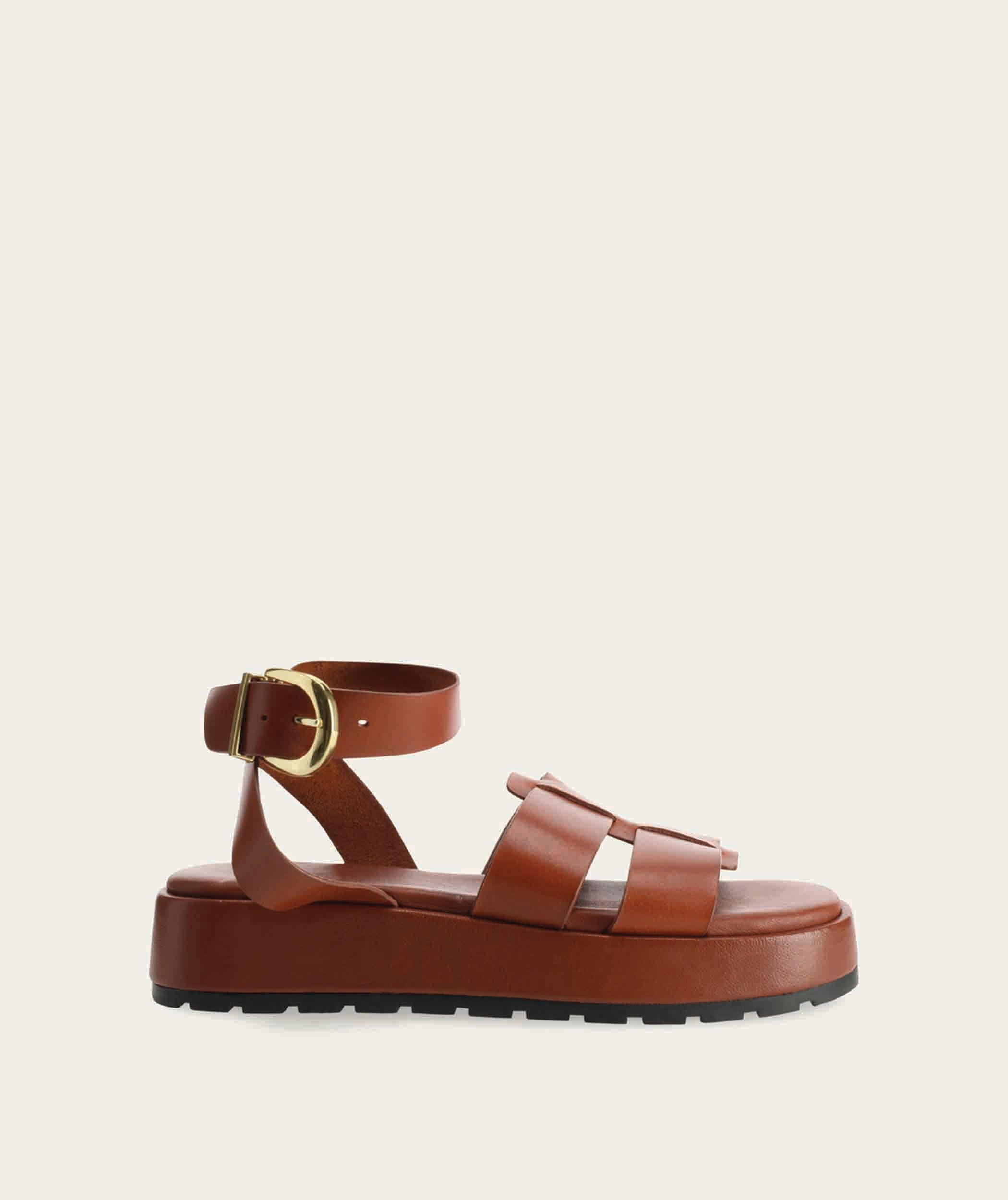 Ladies Sandal Ash - Tobacco