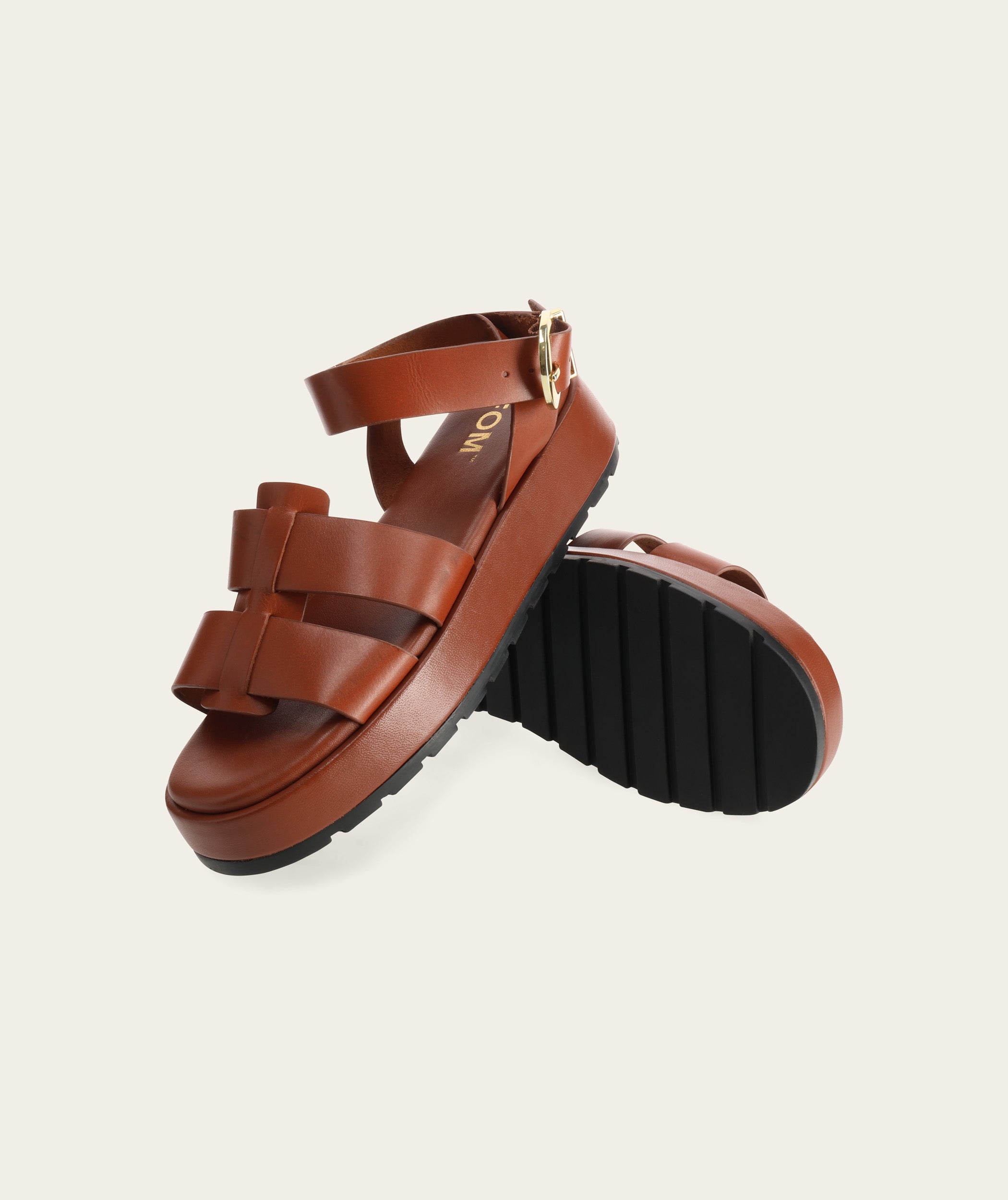 Ladies Sandal Ash - Tobacco